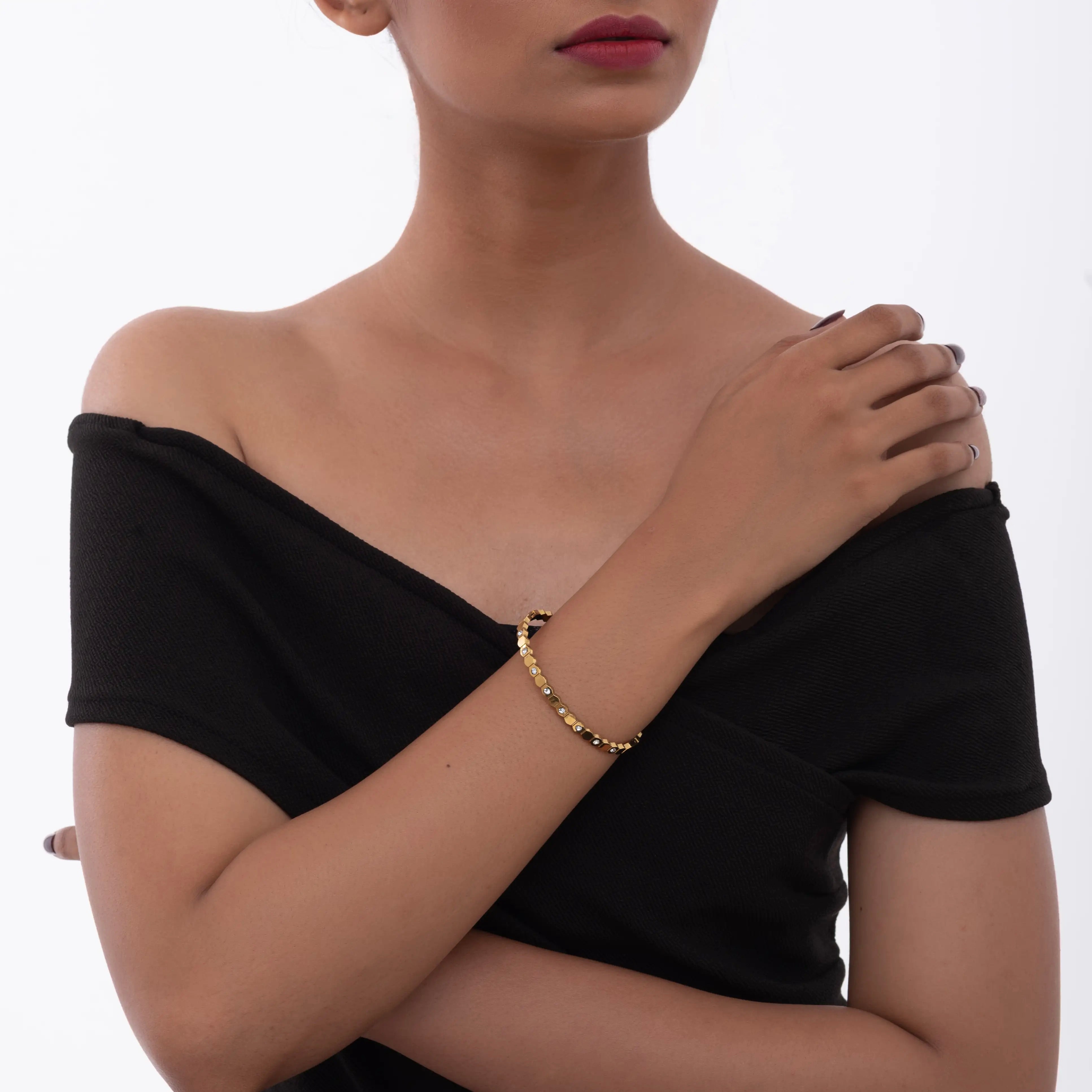 Golden Hive Bangle
