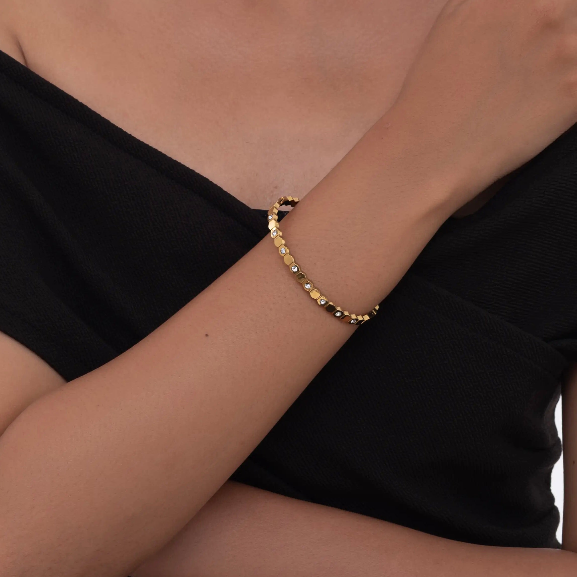 Golden Hive Bangle