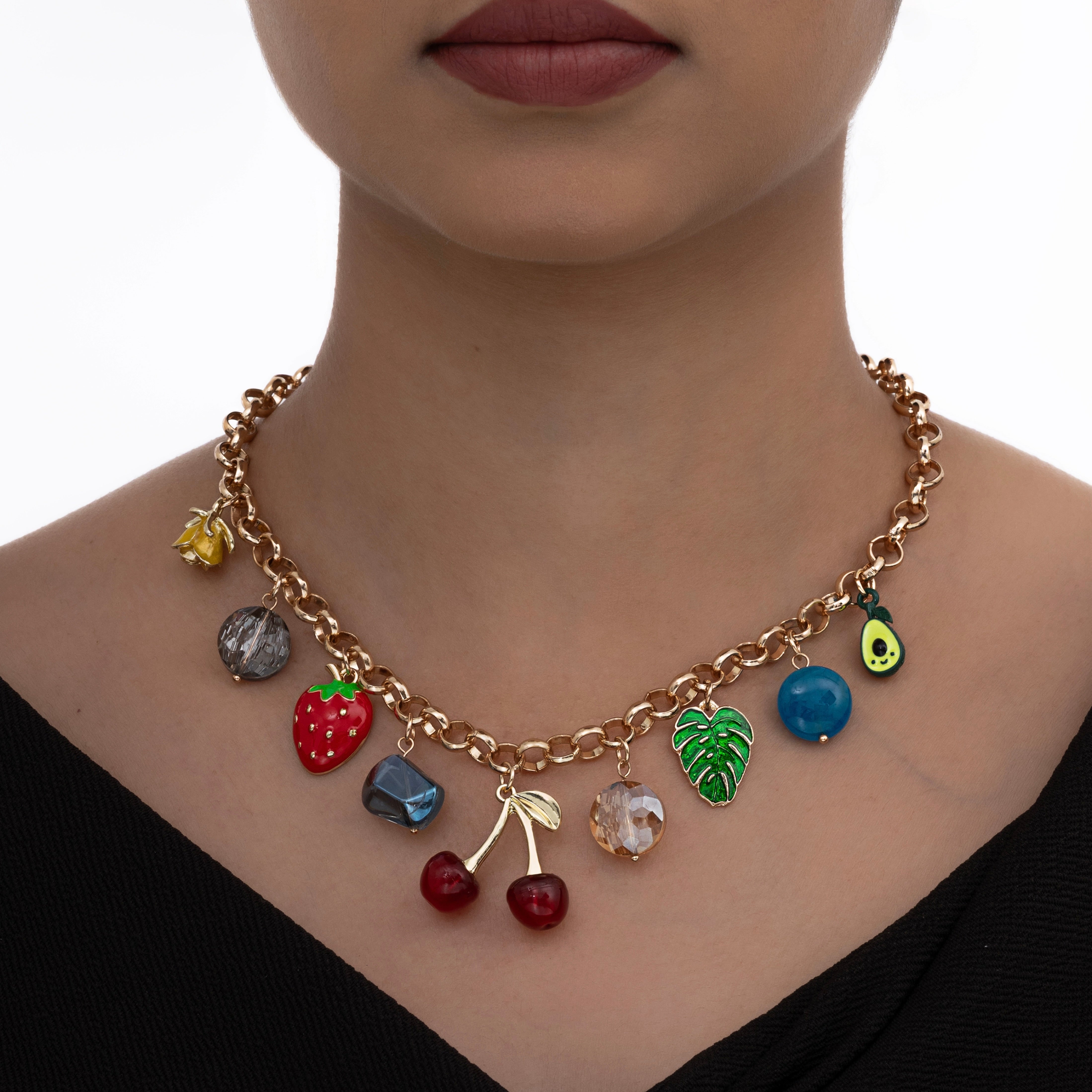 Bloom & Berry Charm Necklace