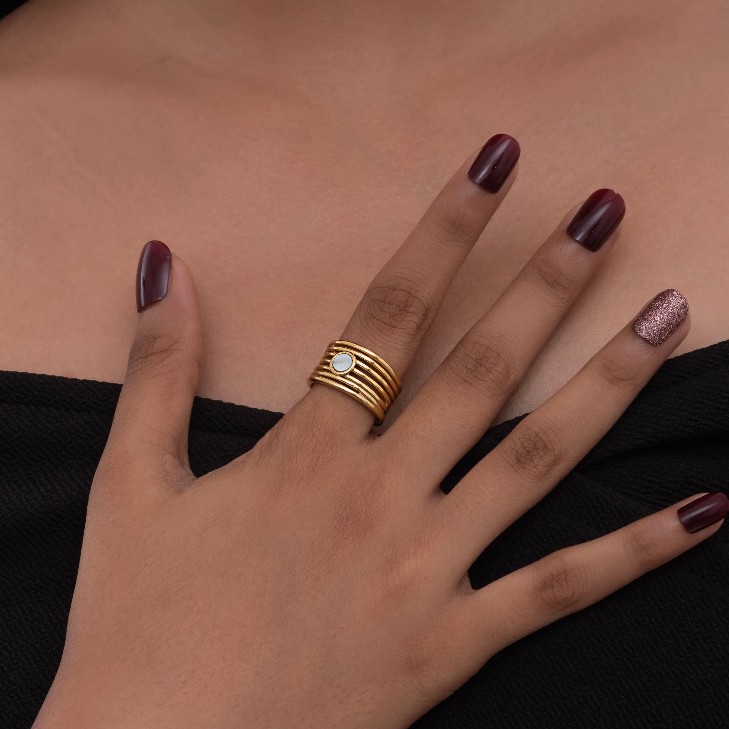 Single-Stone Stacked Ring