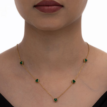 Emerald Heart Necklace