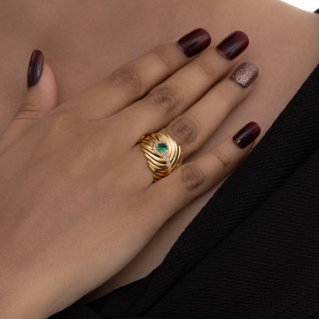 Leaf Sparkle Ring