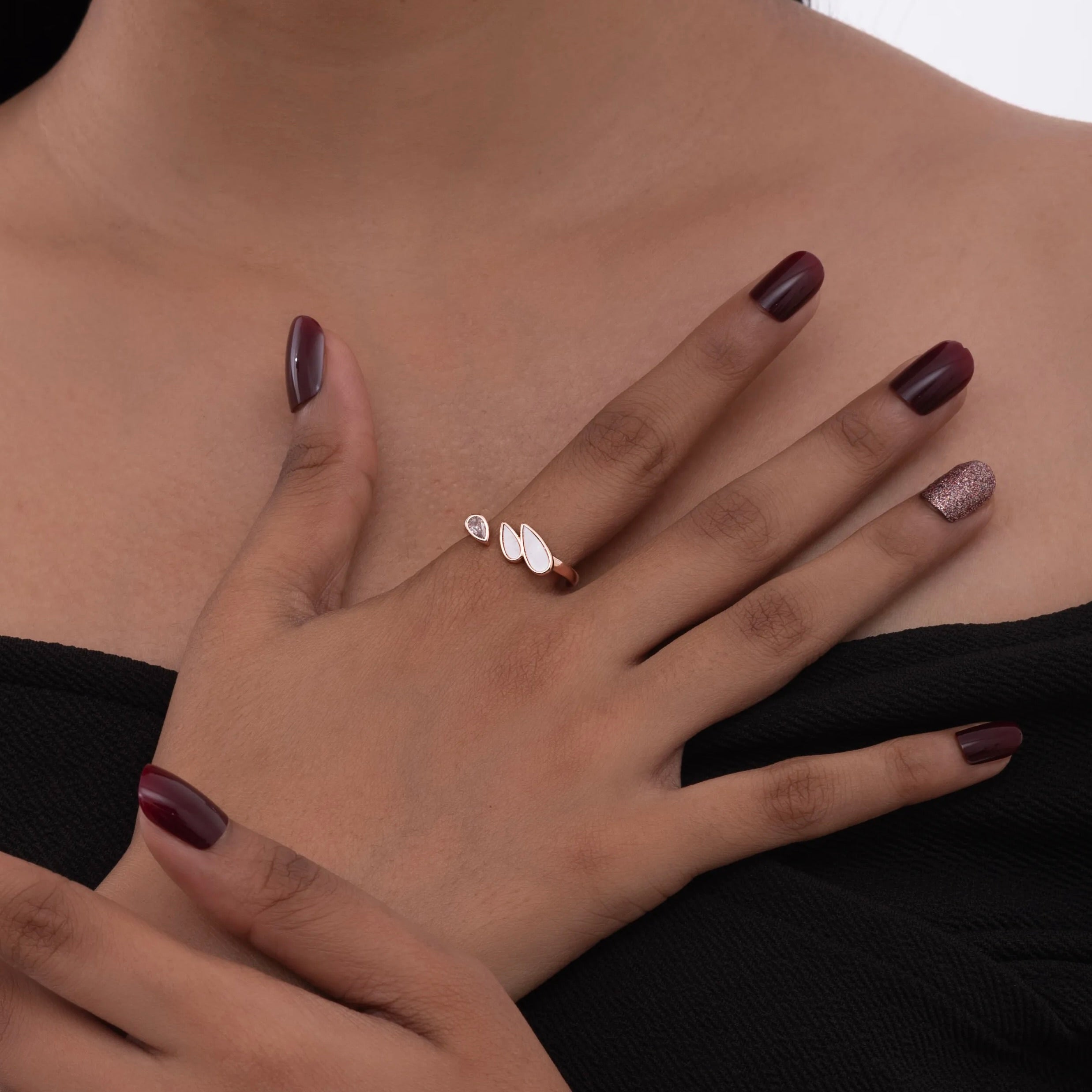 Trio Stone Accent Ring