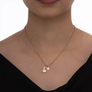Minimalist Rabbit & Star Necklace