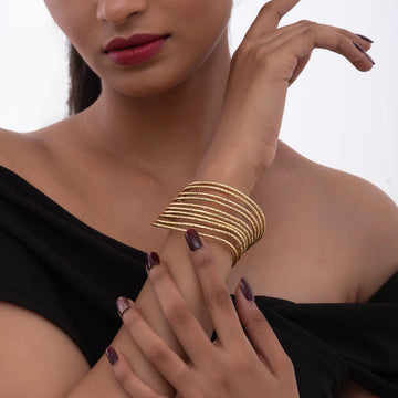 Golden Wave Cuff