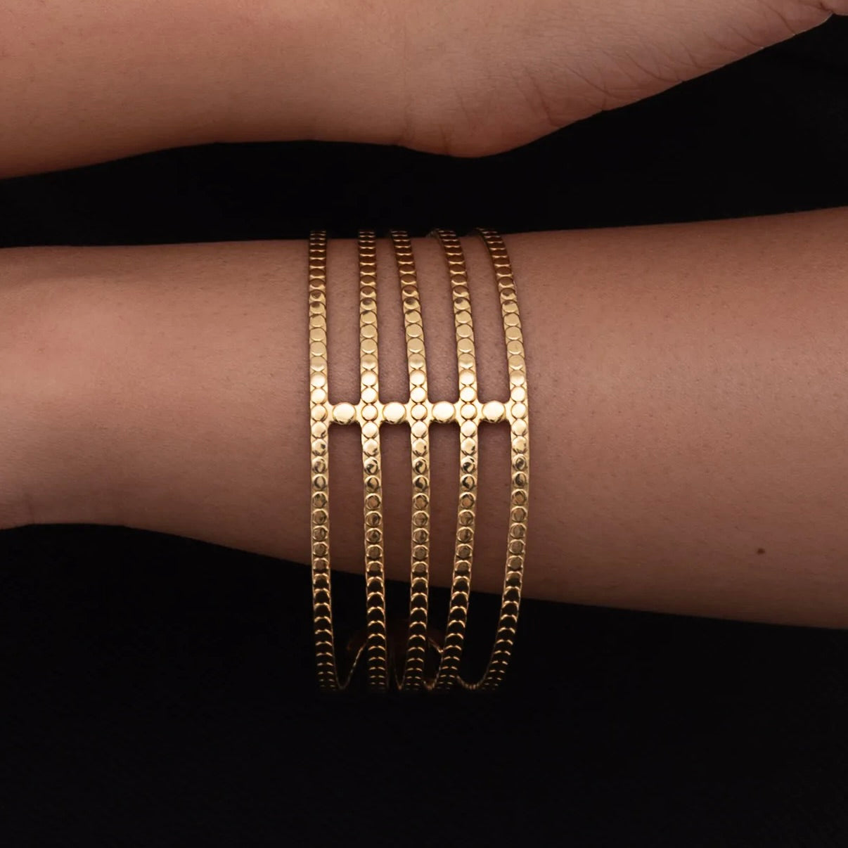 Curved Five-Layer Bracelet