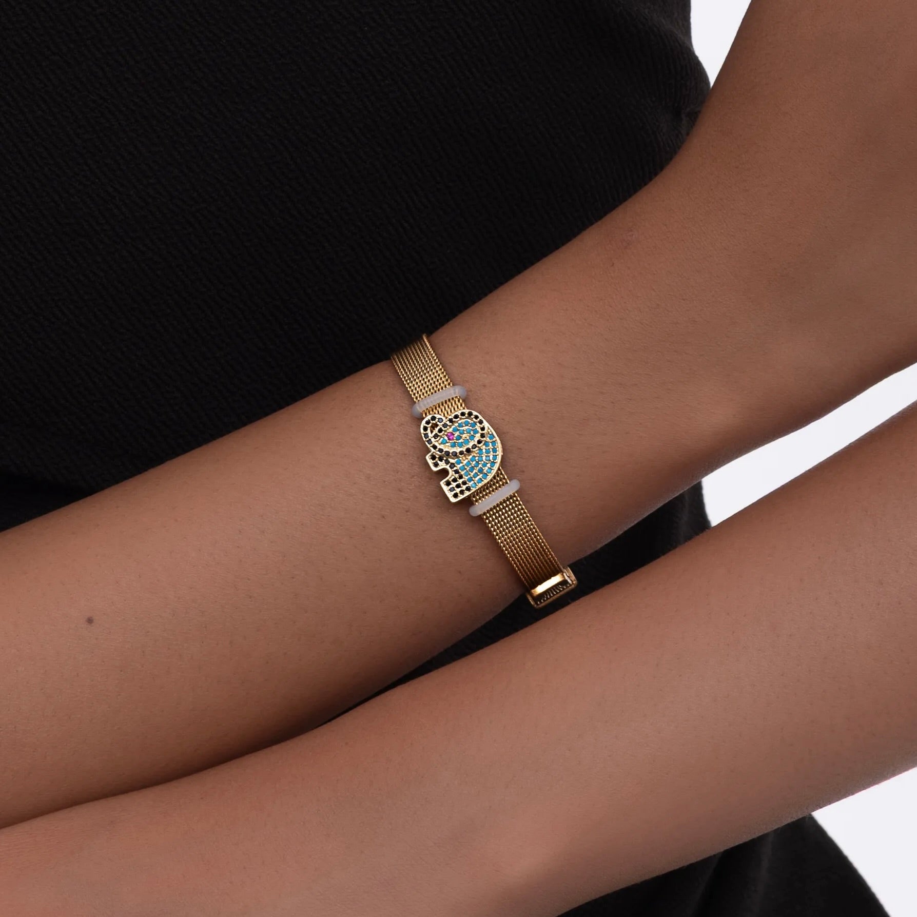 Studded Elephant Watch Belt
