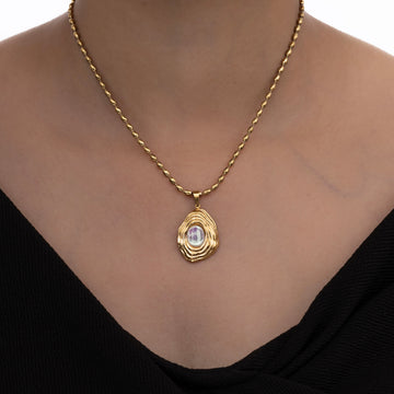 Classic Gold Crystal Necklace