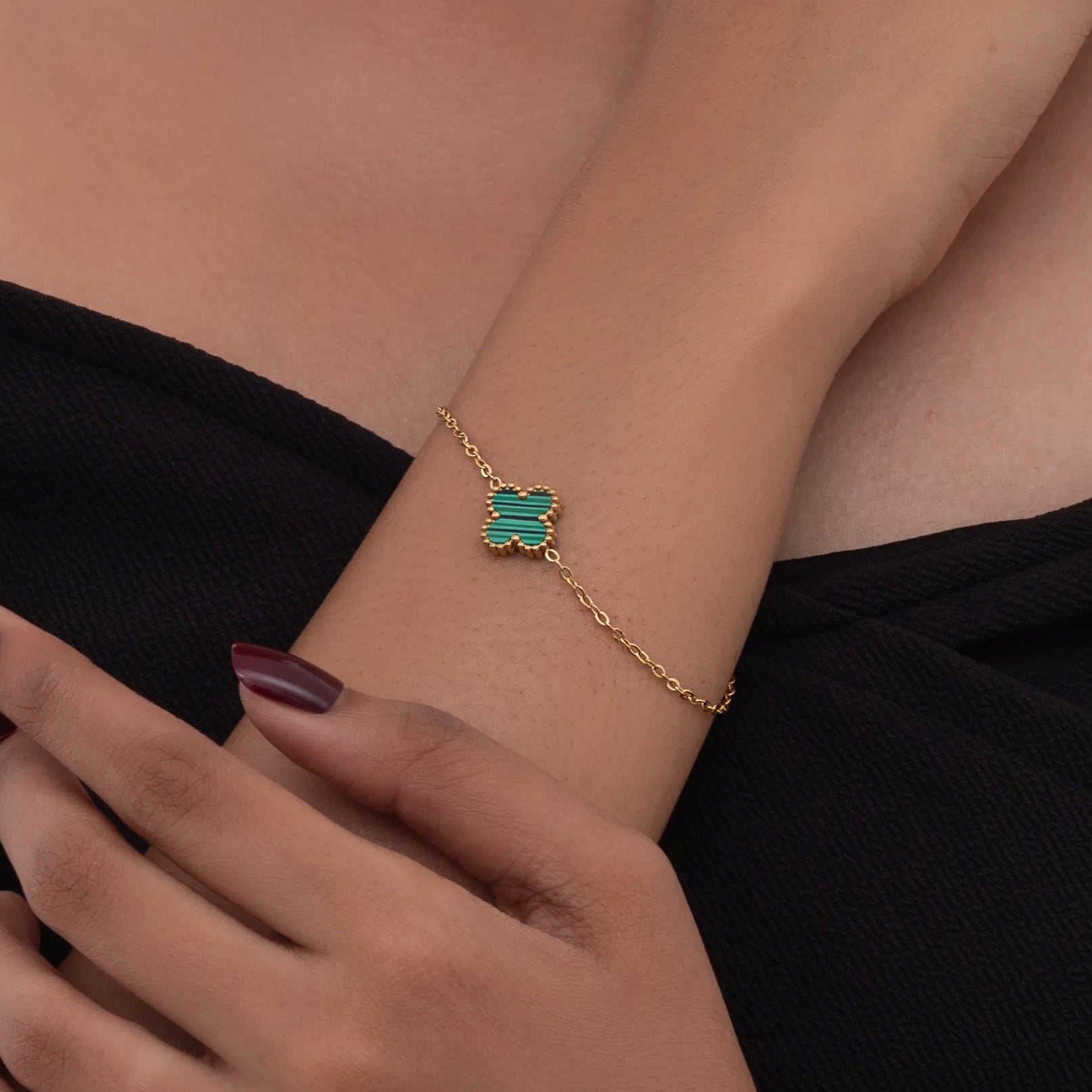 Green Clover Luck Bracelet