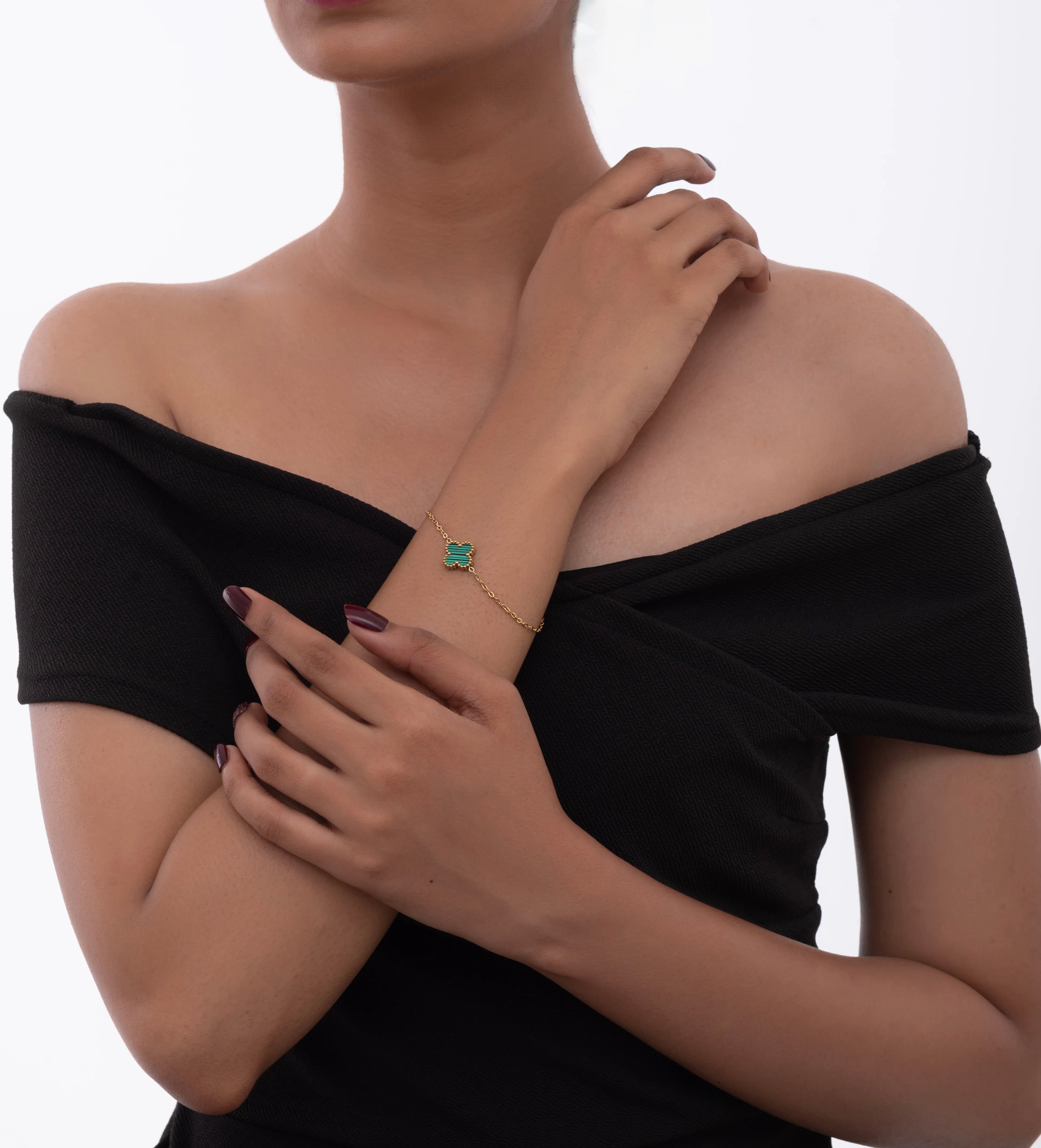 Green Clover Luck Bracelet