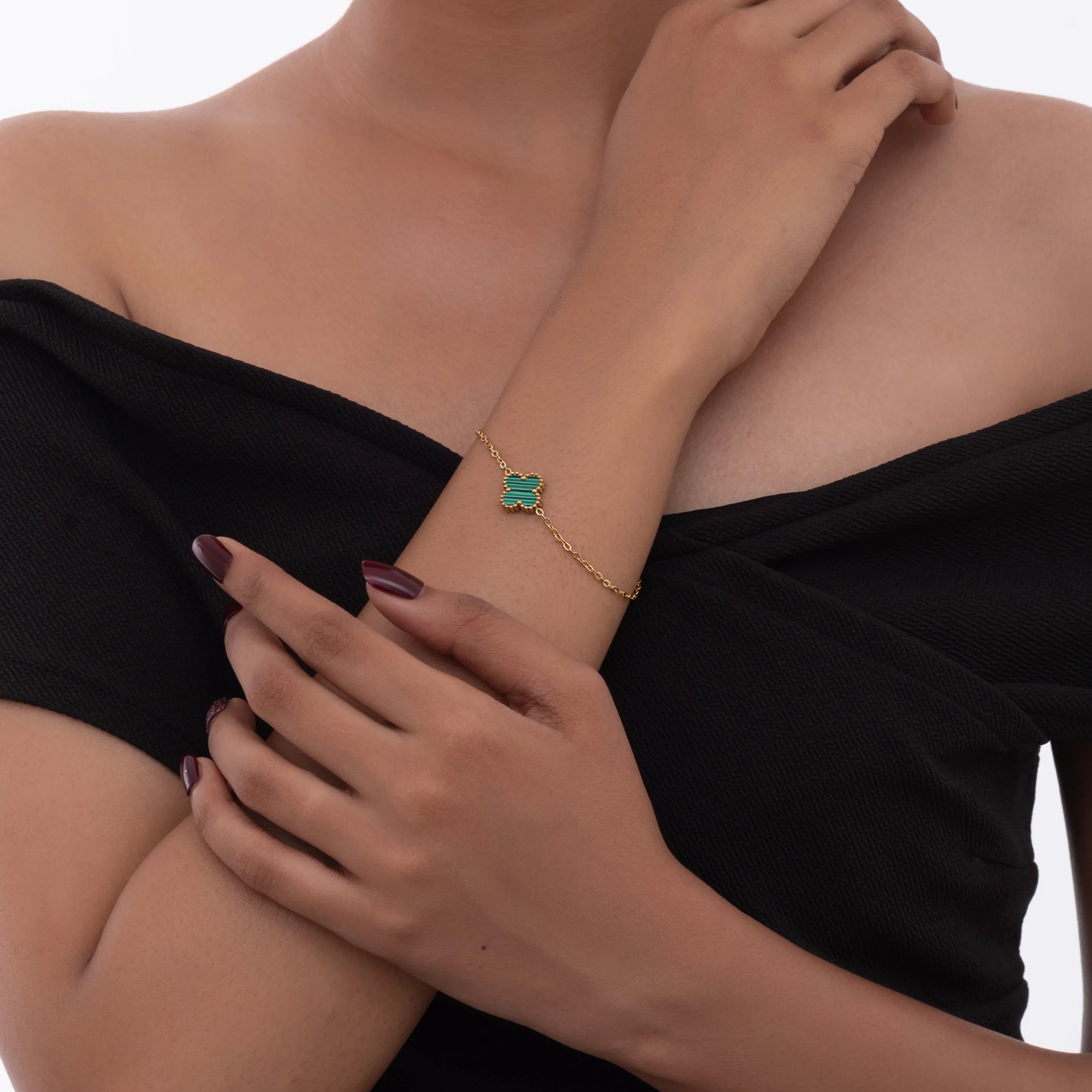 Green Clover Luck Bracelet