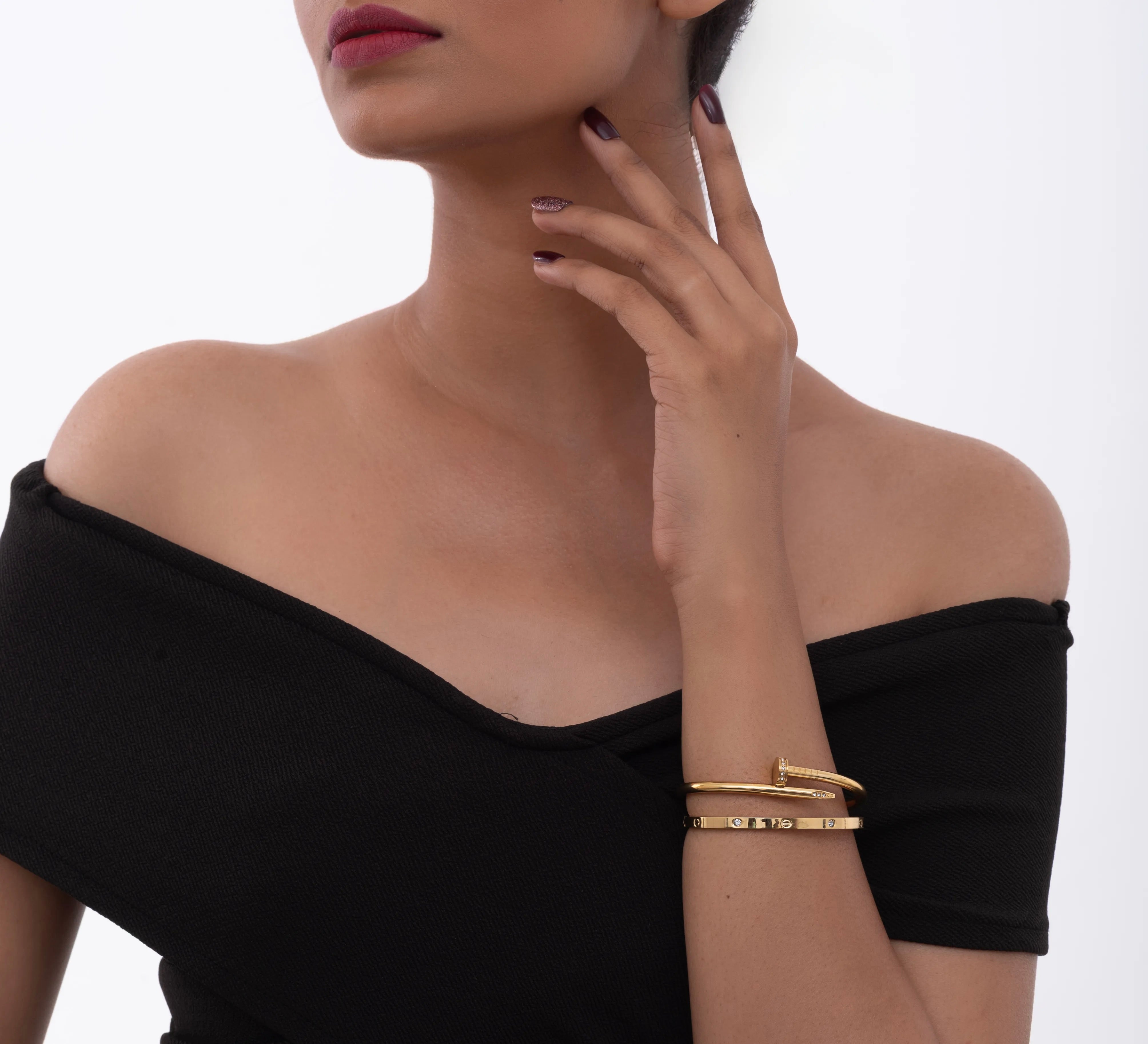 Nail & Stud Bracelet Set