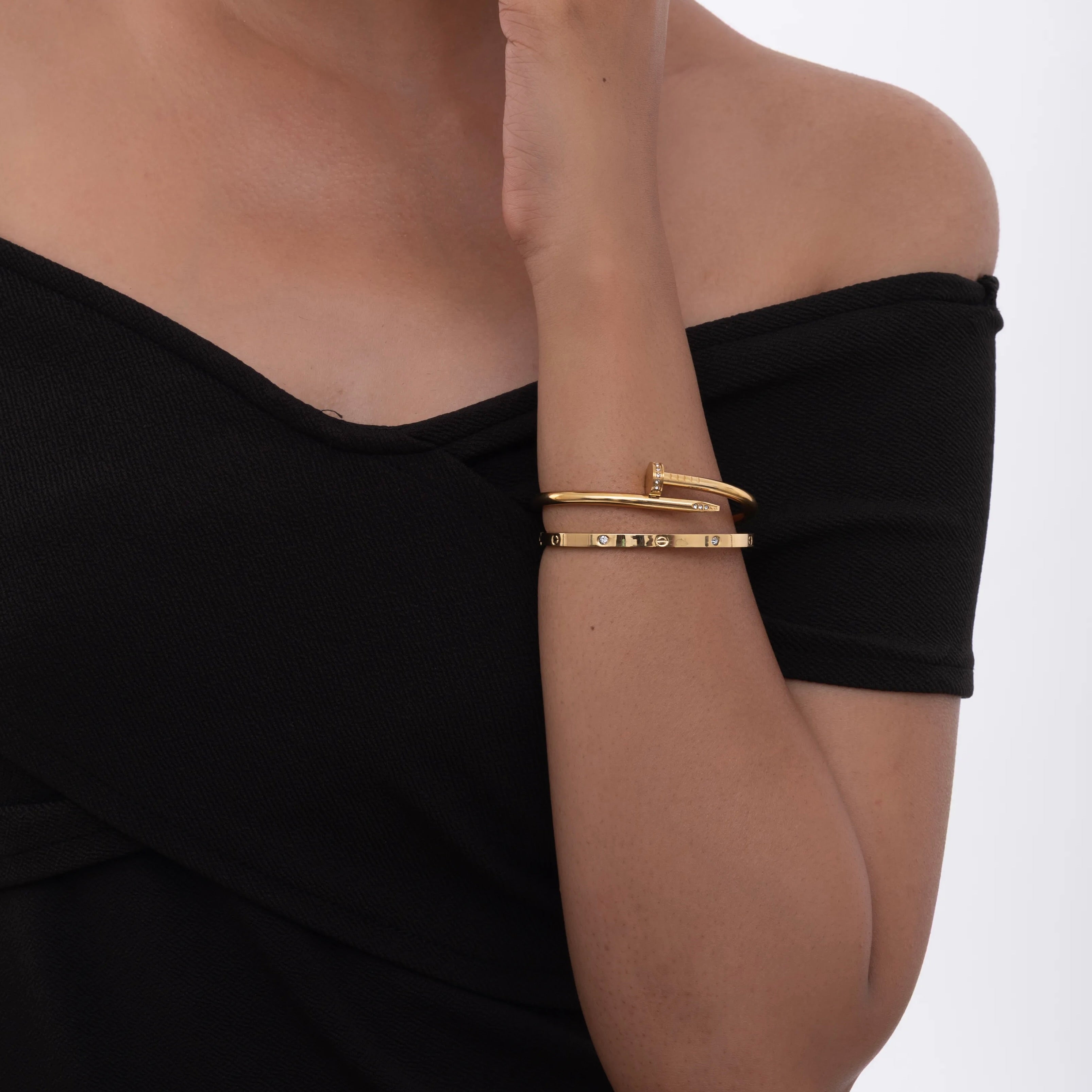 Nail & Stud Bracelet Set