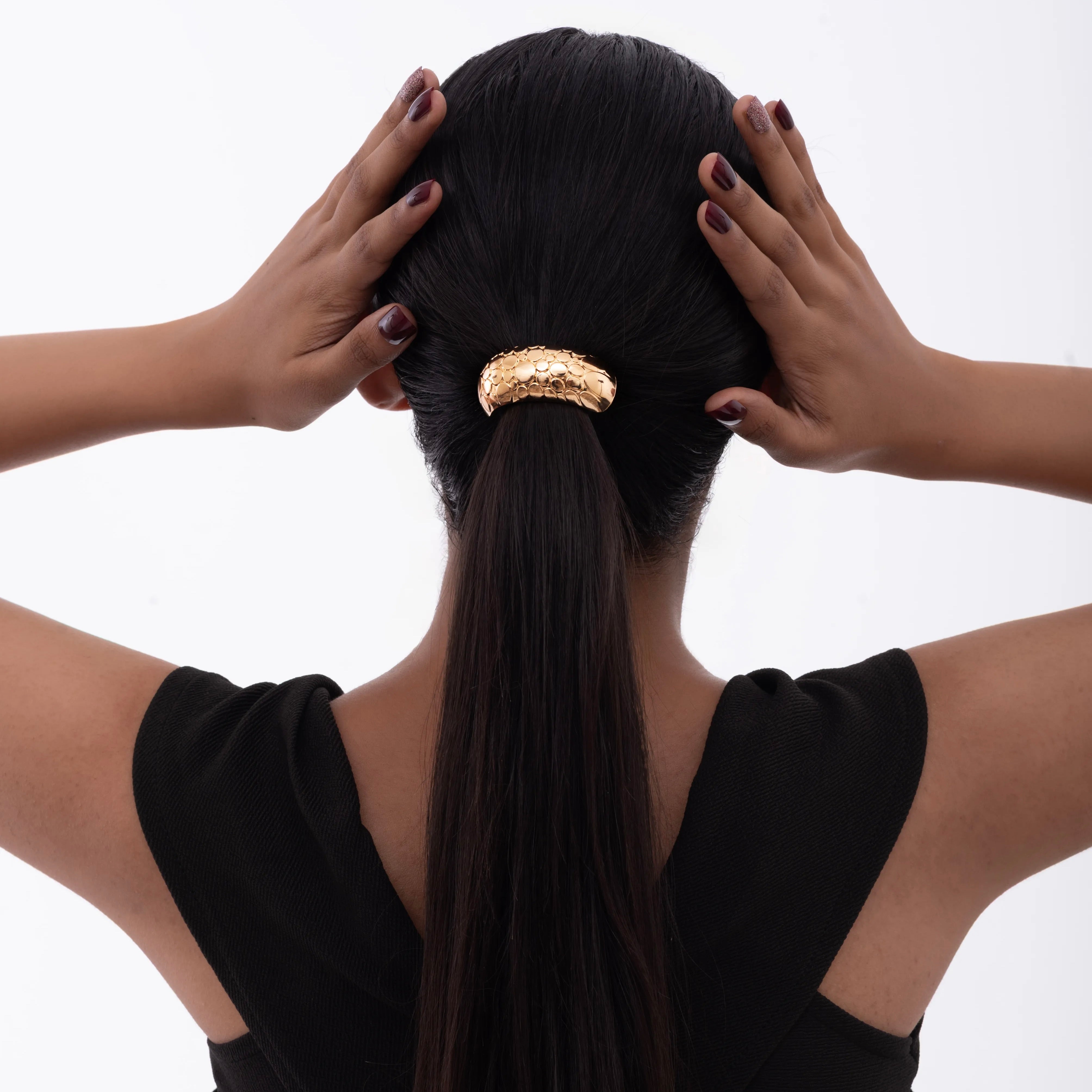 Modern Curve Circle Hair Tie