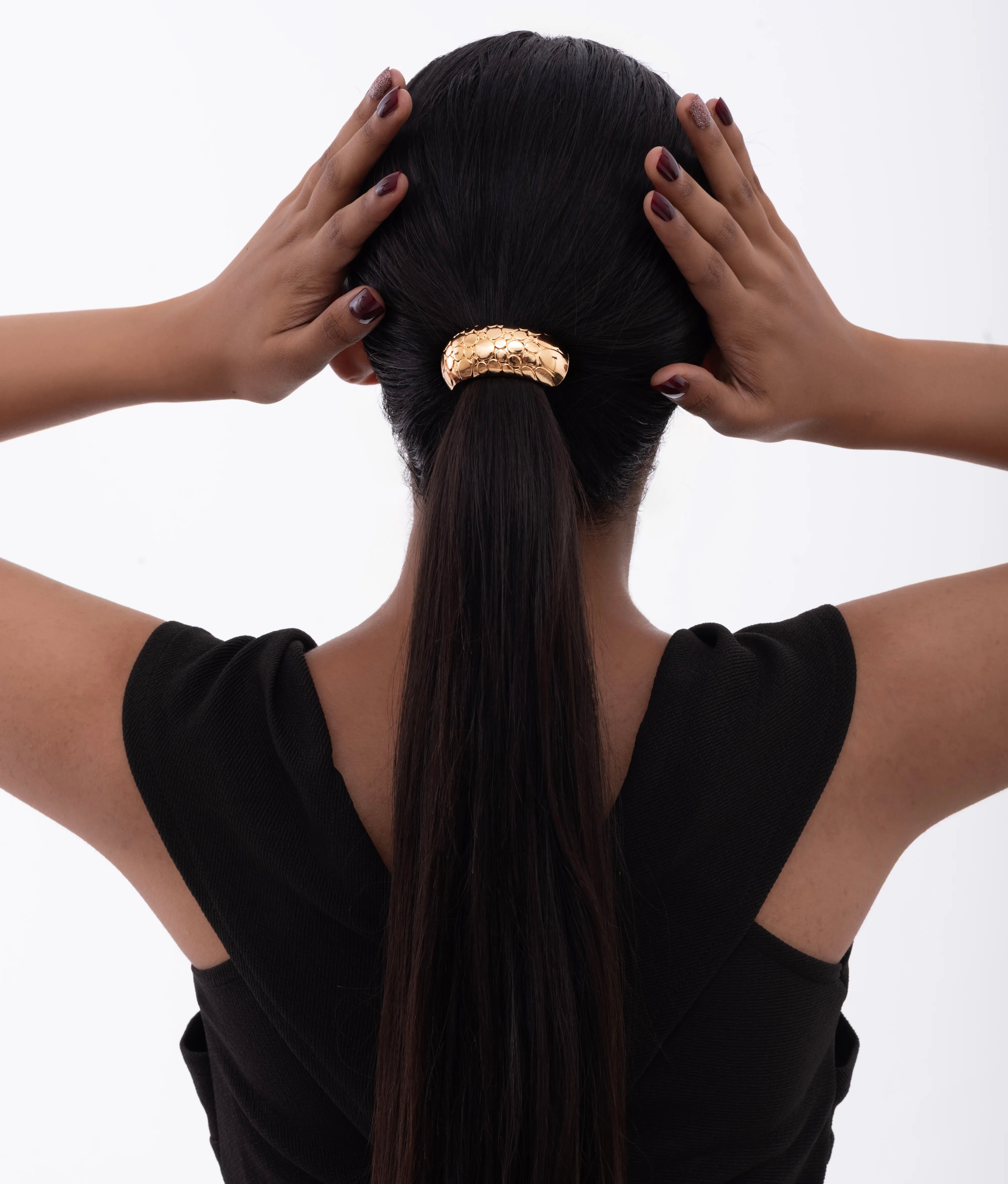 Modern Curve Circle Hair Tie