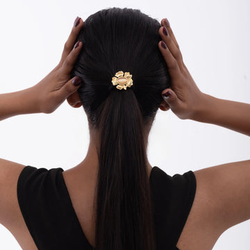 Floral Stone Hair TIE