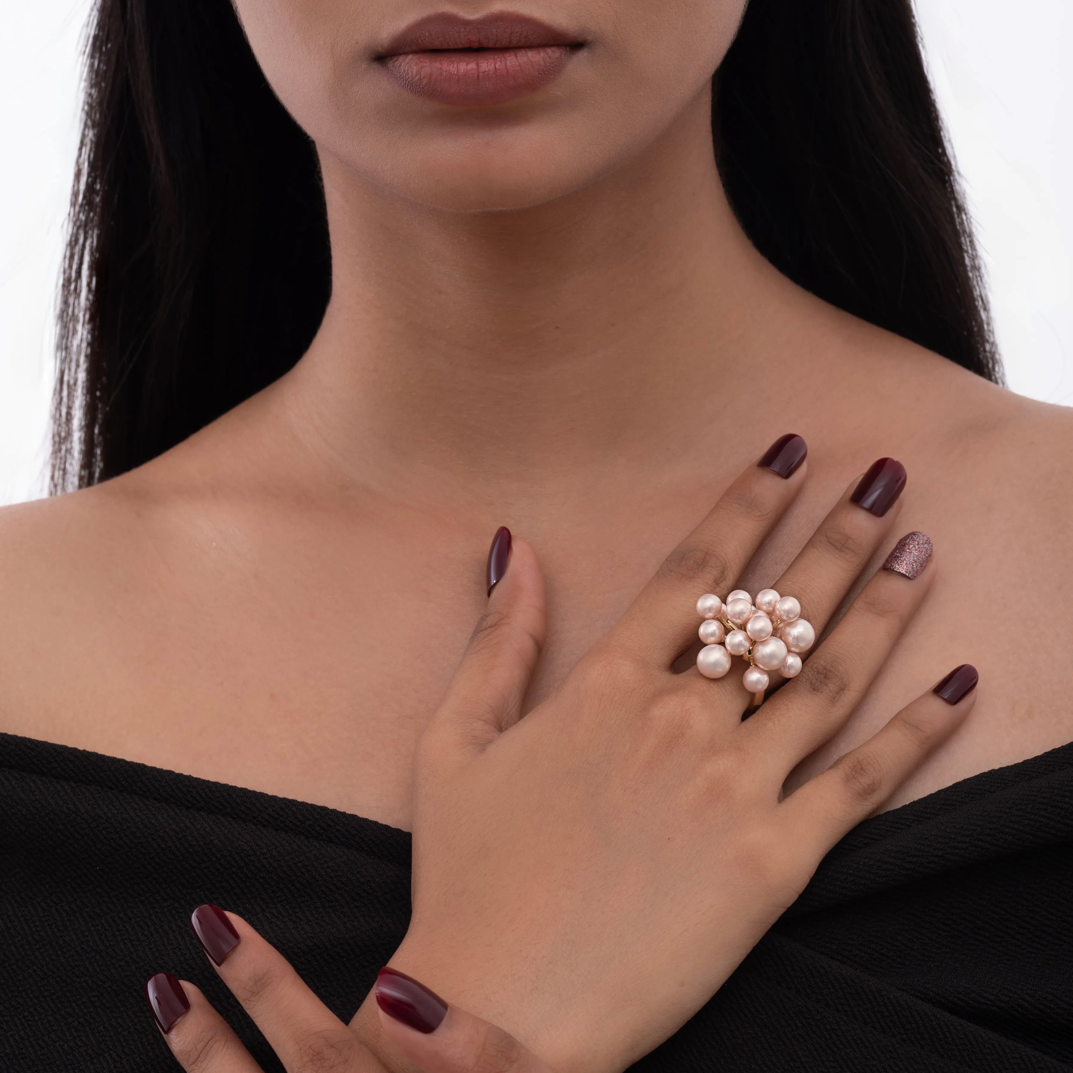 Eternal Pearl Cluster Ring