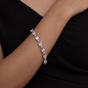 Heartline Tennis Bracelet