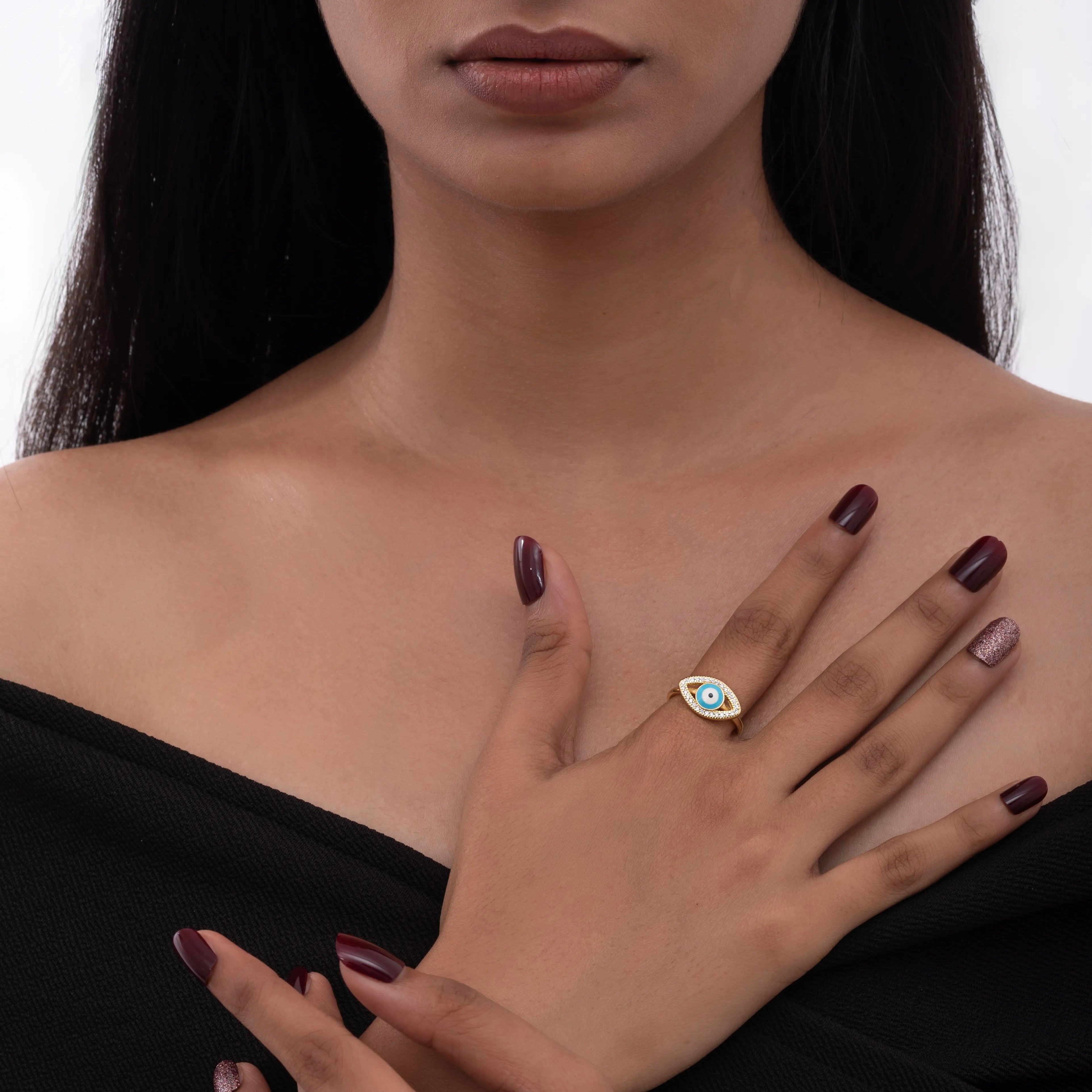 Charmed Evil Eye Ring