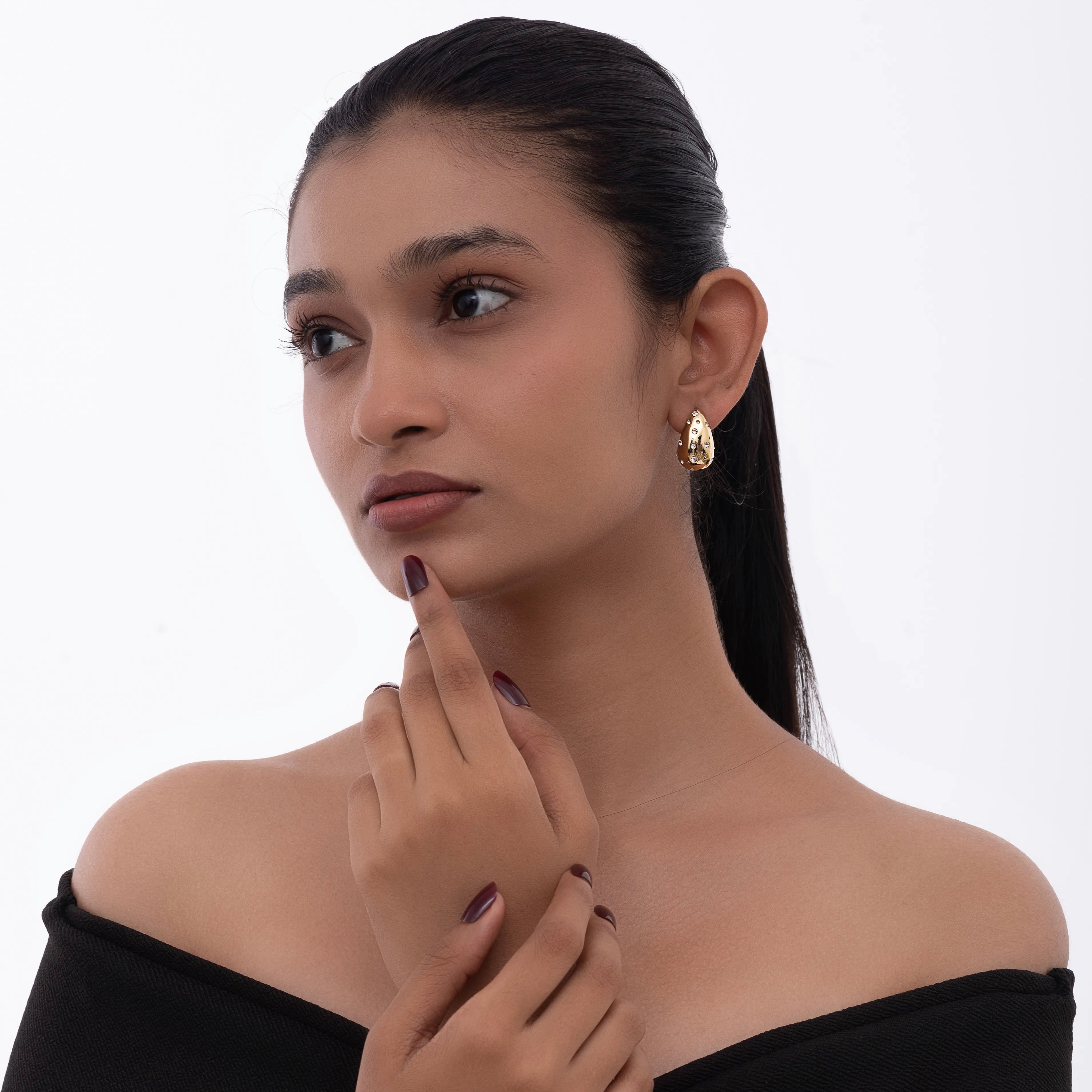 Timeless Studded Drop Earrings