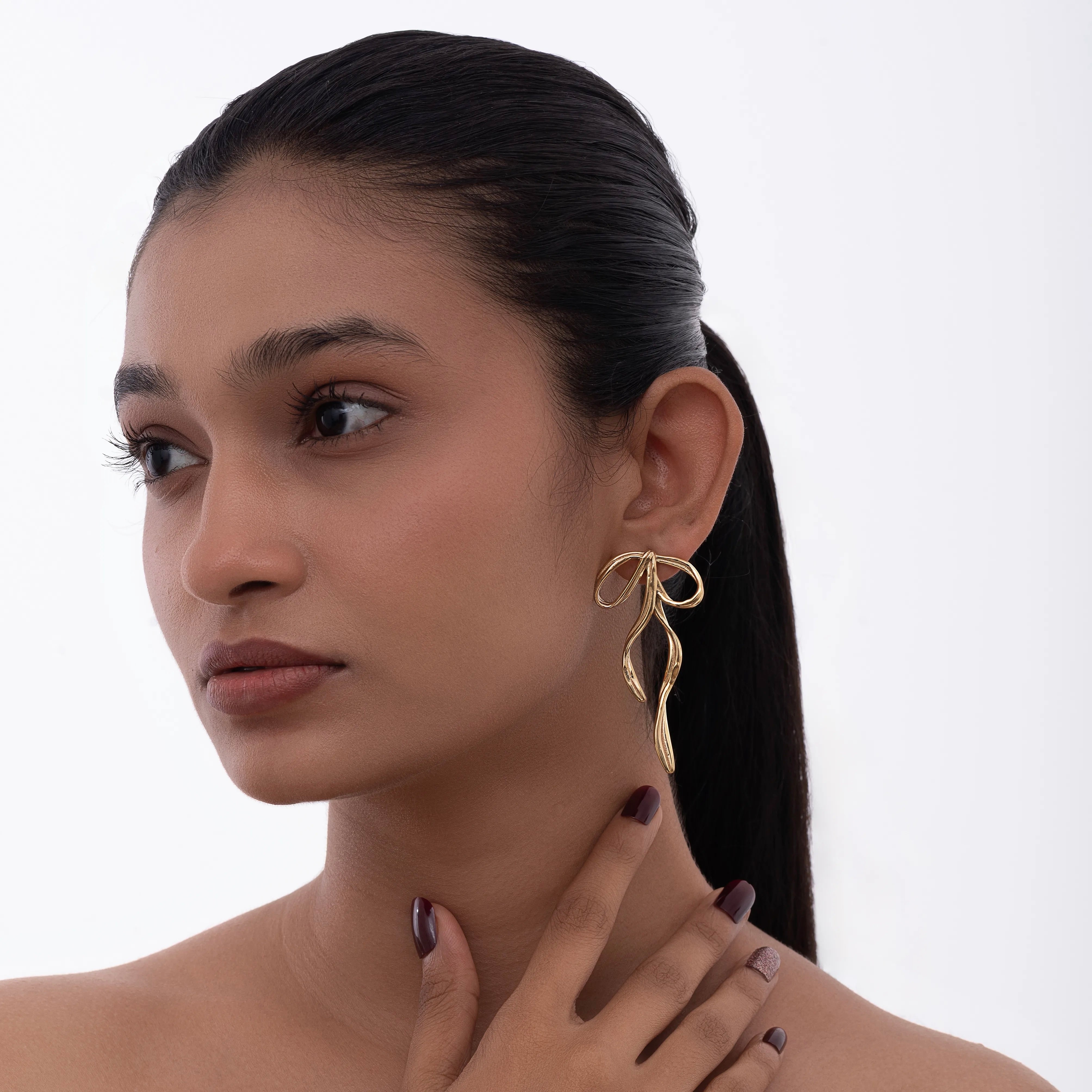 Contemporary Ribbon Earrings