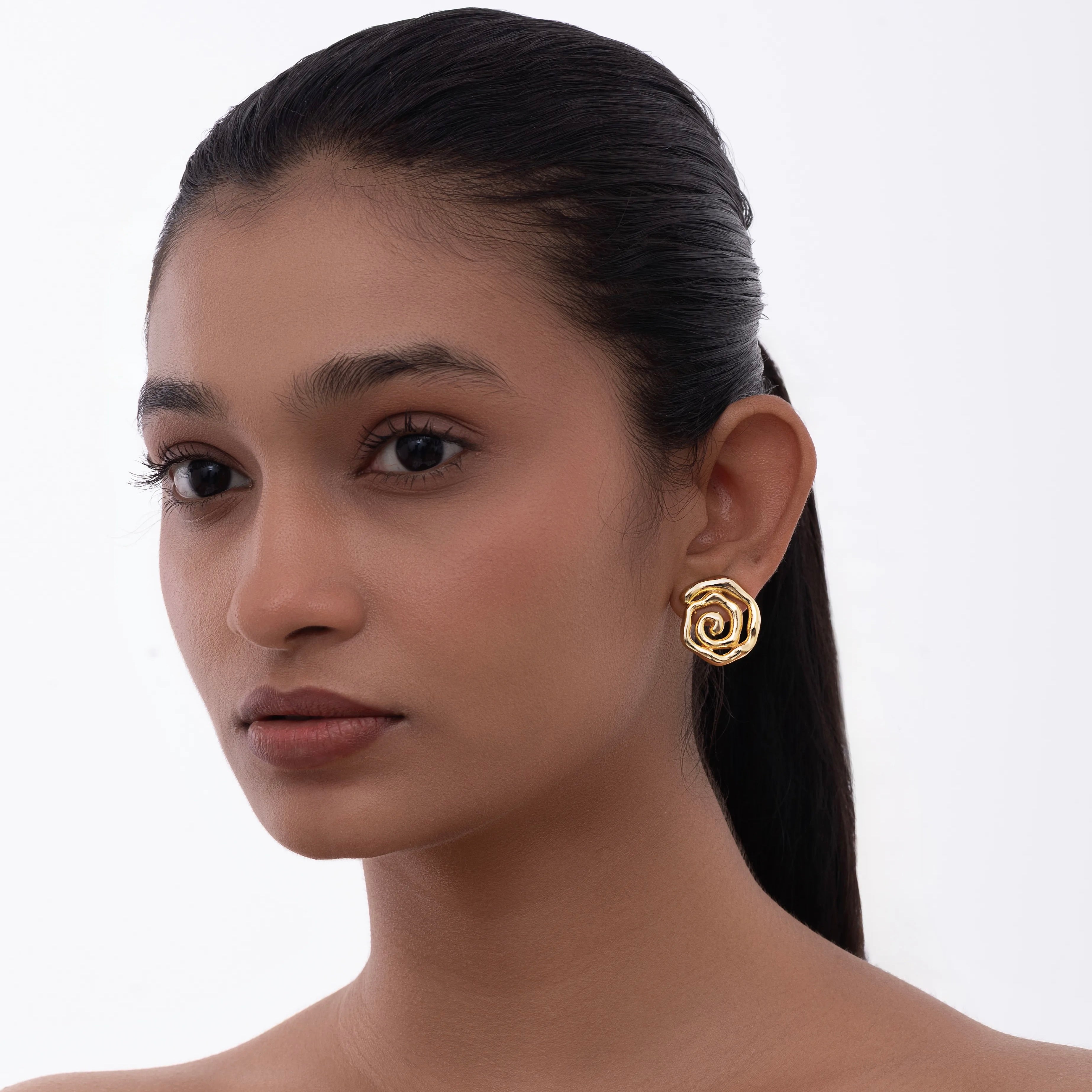 Sculpted Spiral Earrings