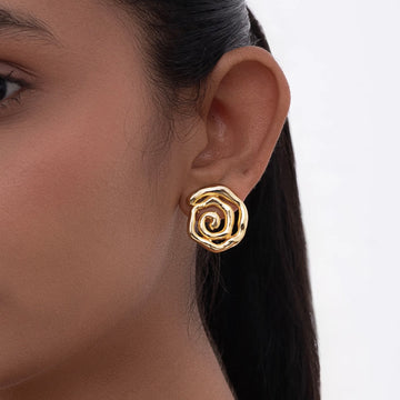 Sculpted Spiral Earrings