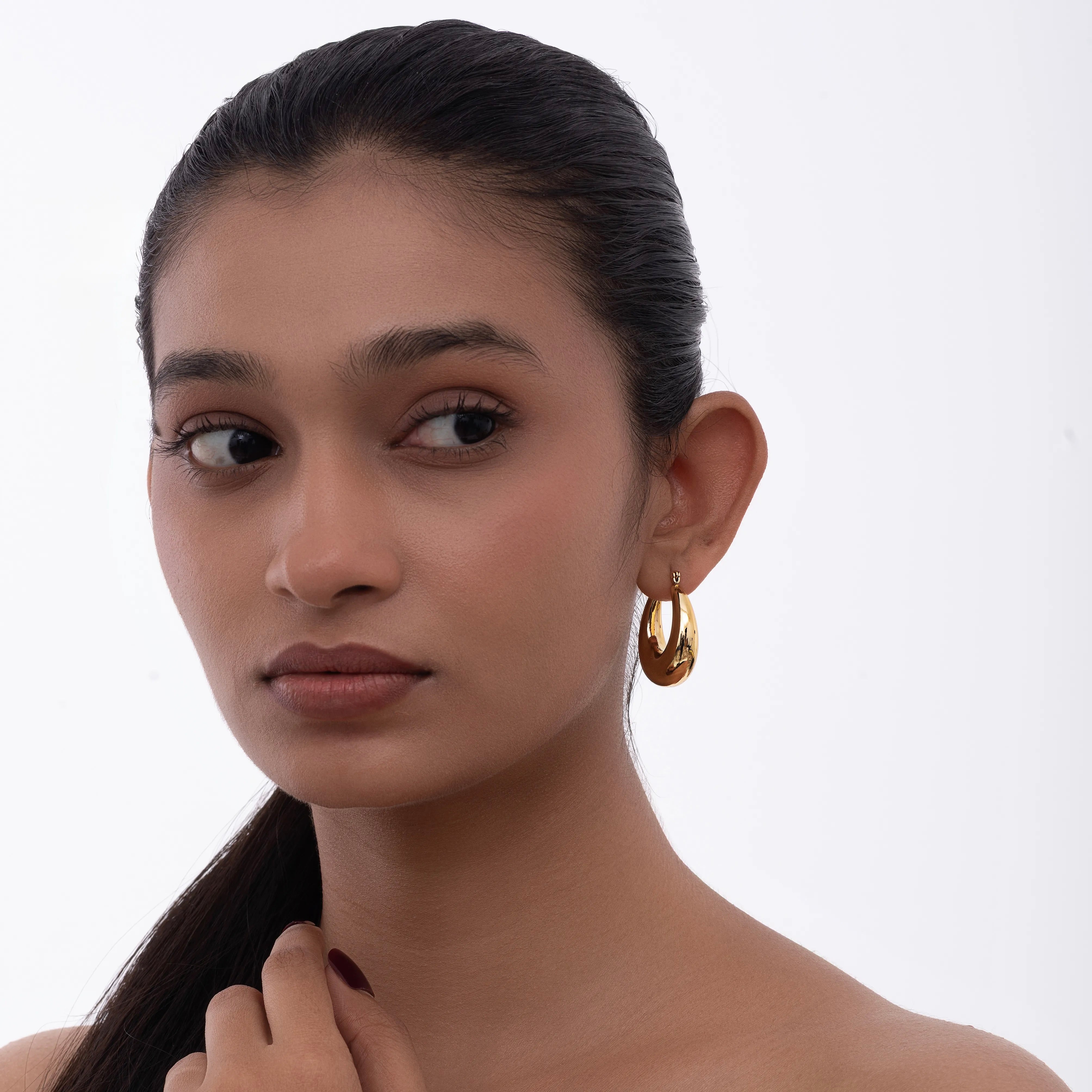 Gleaming Gold Hoops