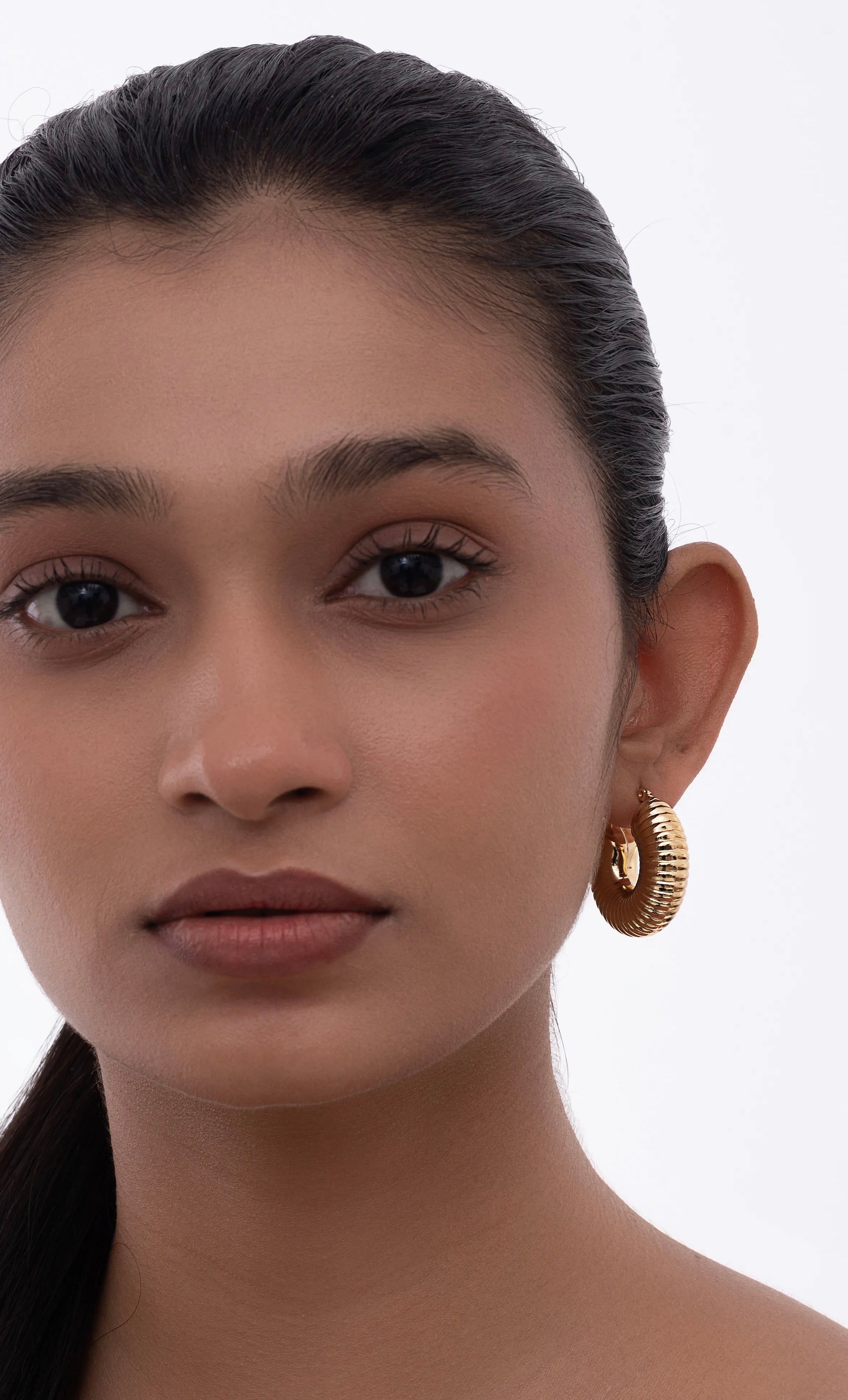 Croissant Hoop Earrings