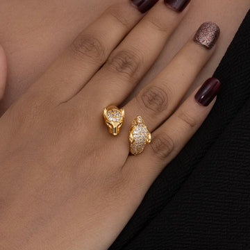 Crystal Jaguar Ring