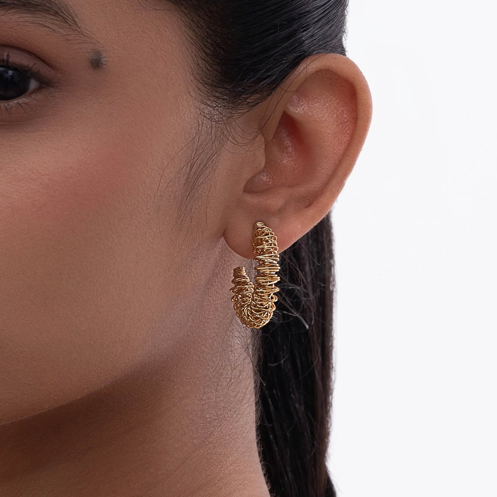 Whirlwind Hoop Earrings