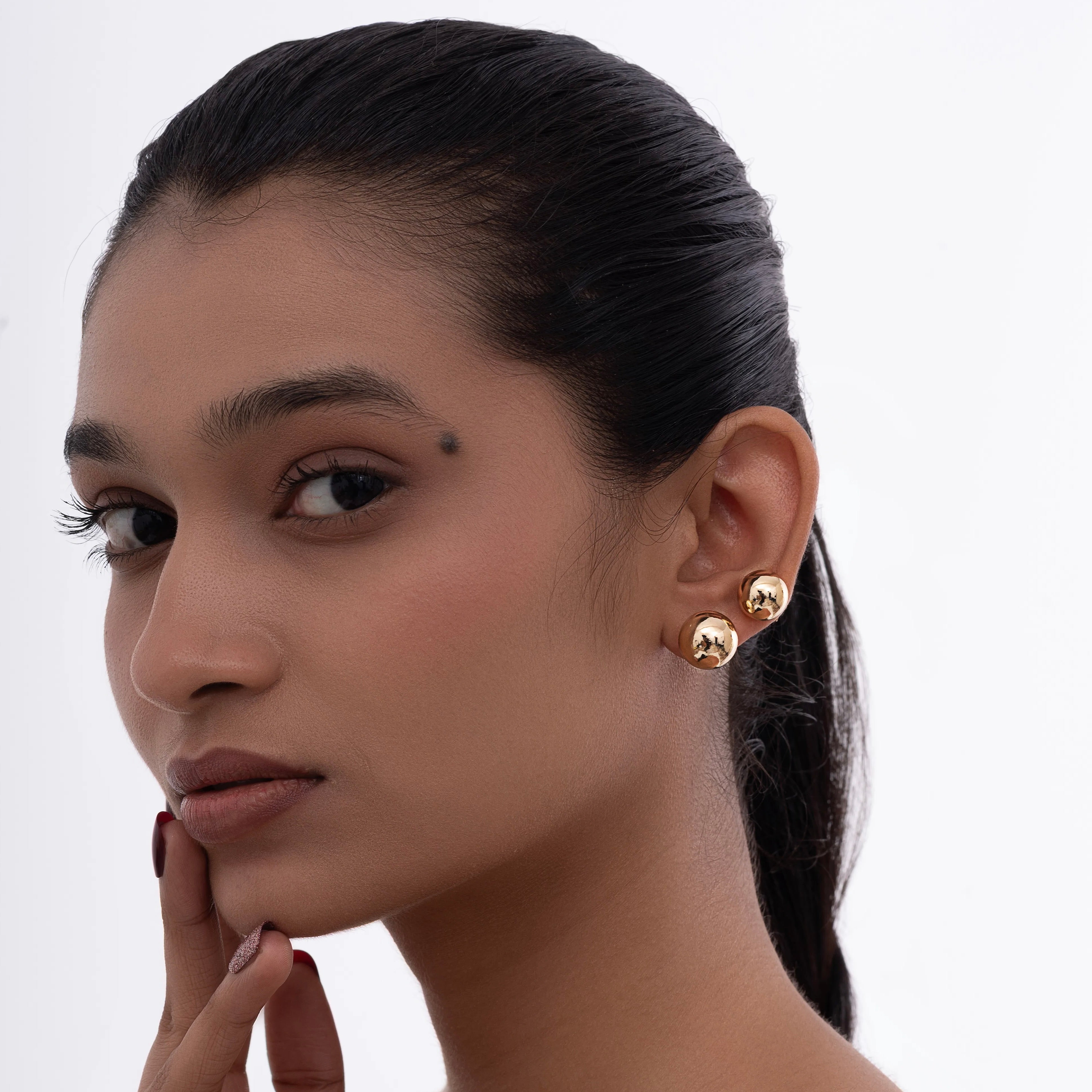 Gold Duo Stud set