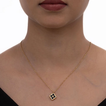Midnight Flower Necklace