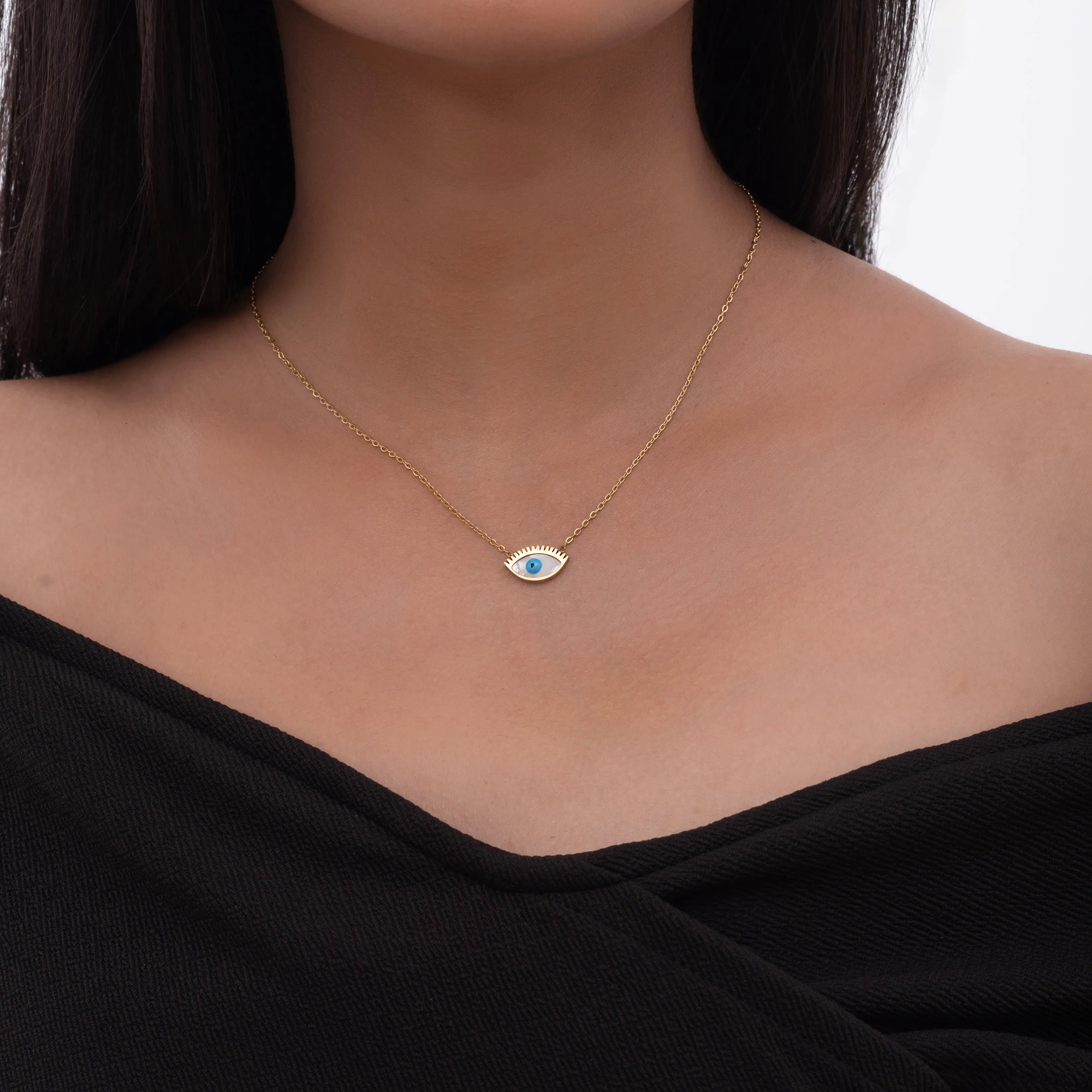 Charmed Evil Eye Pendant Necklace