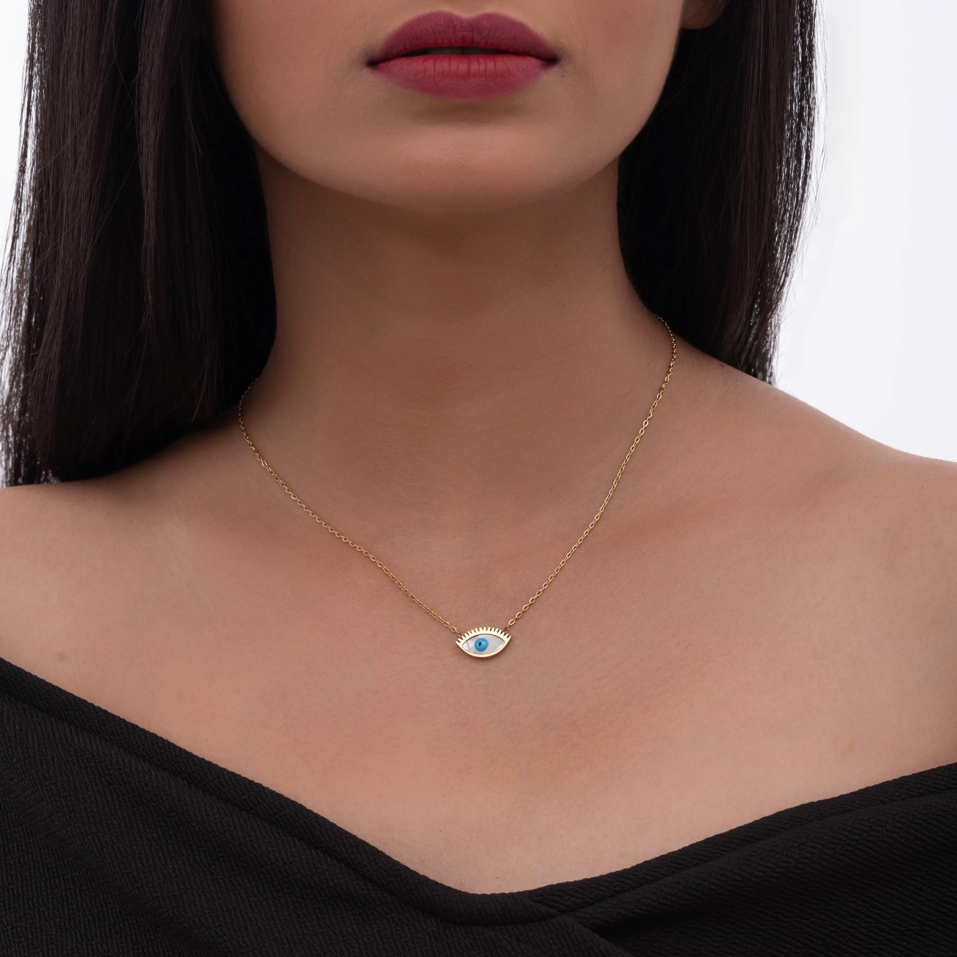 Charmed Evil Eye Pendant Necklace