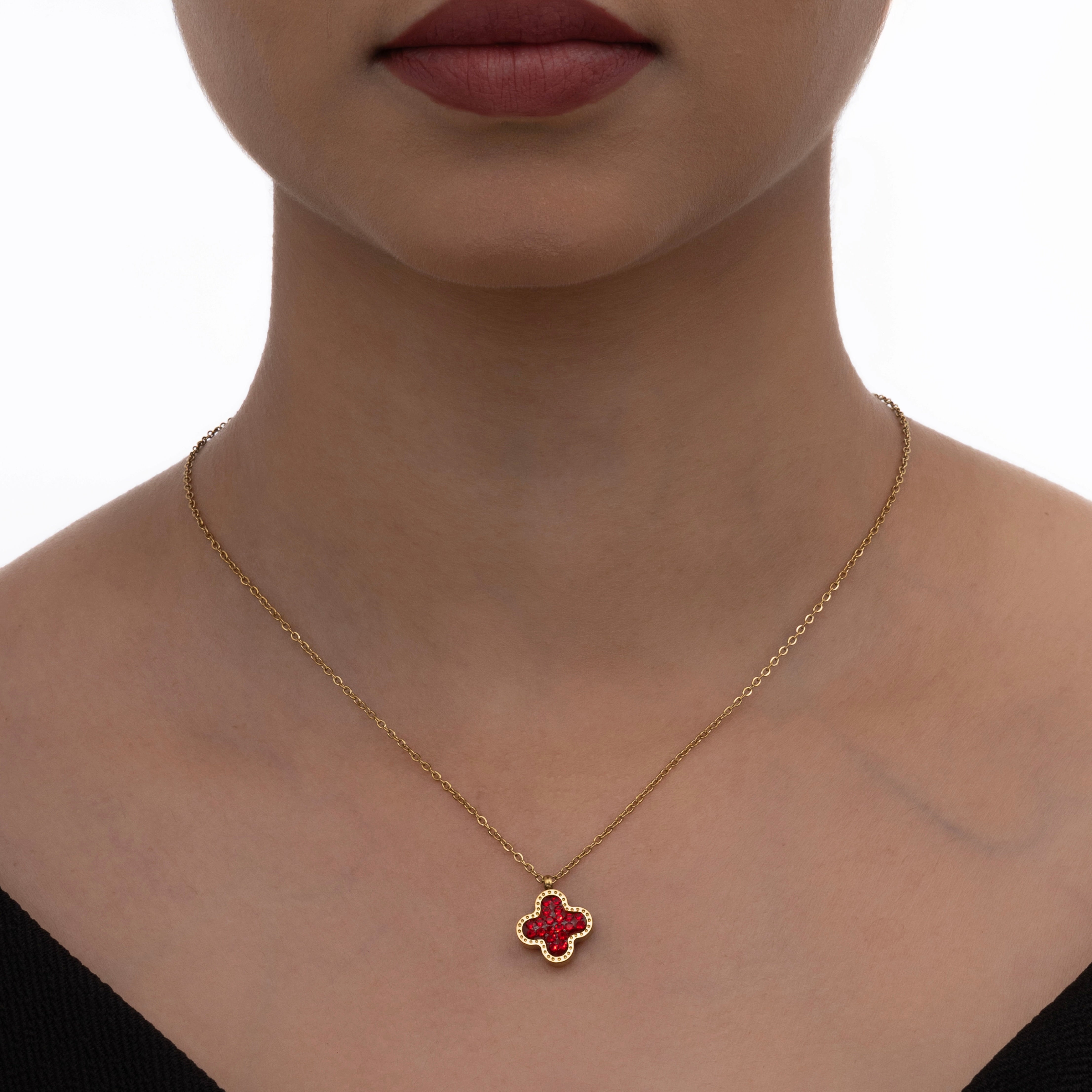 Dual Bliss Clover Necklace