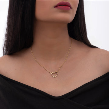 Hollow Heart Necklace