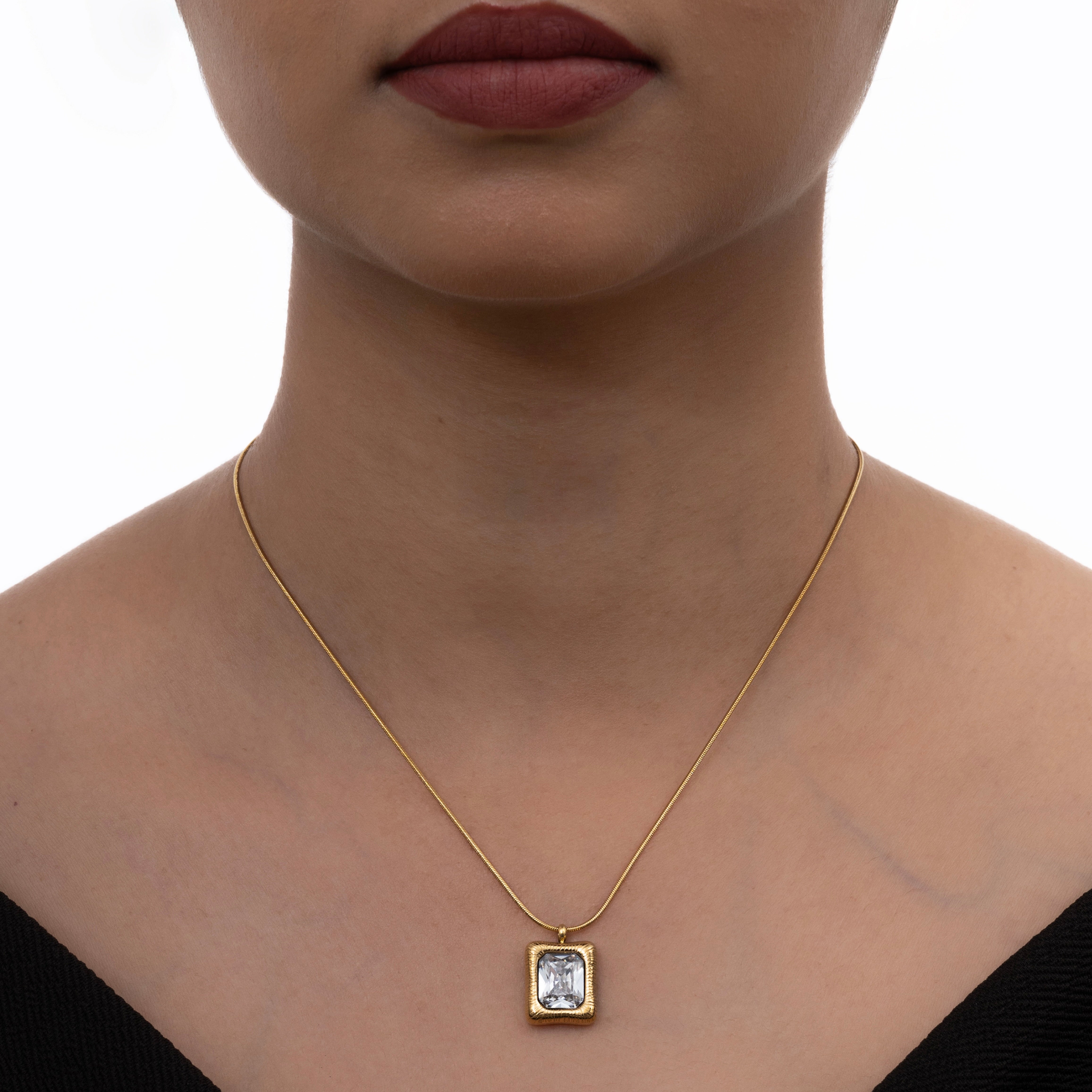 Luxe White Crystal Necklace