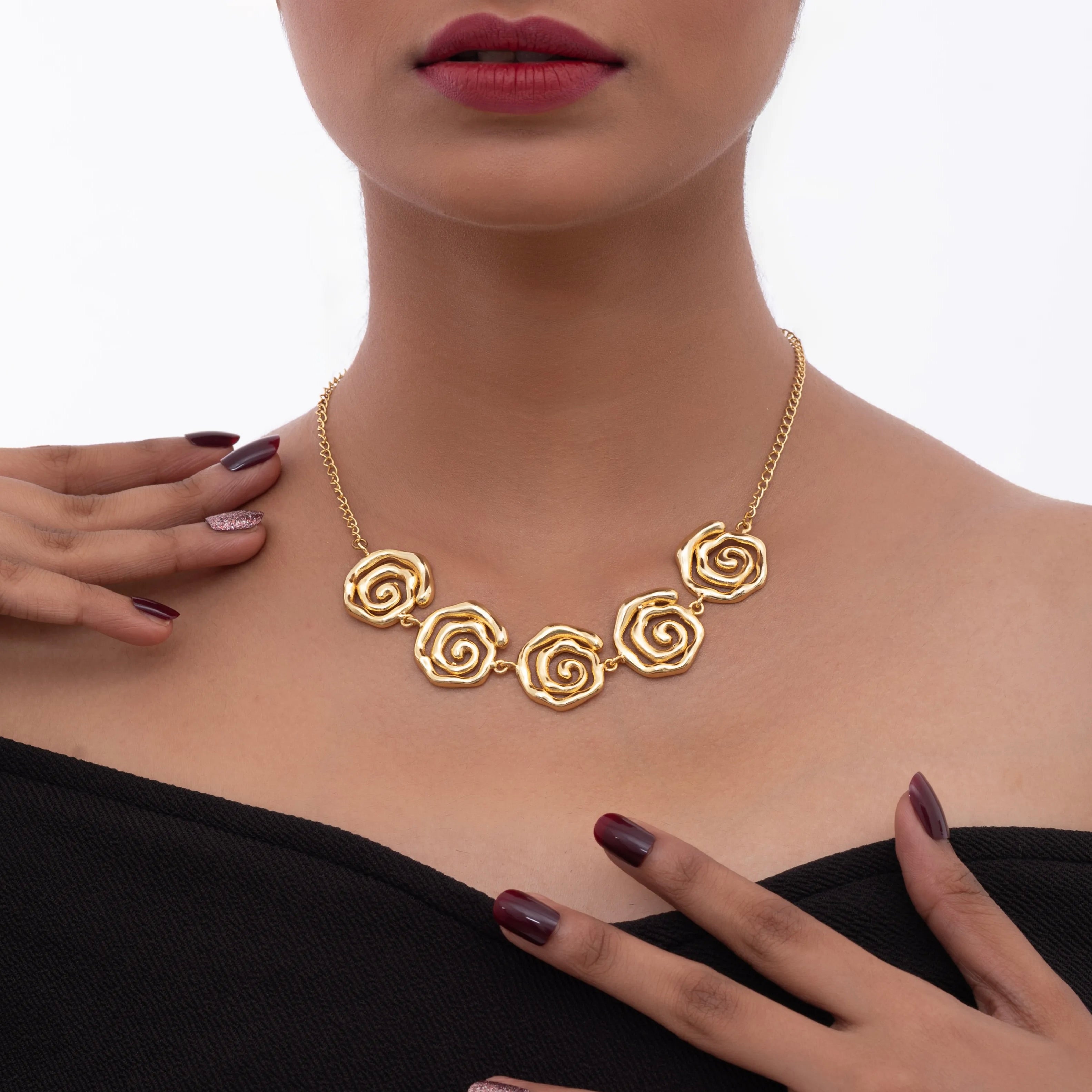 Sculpted Spiral Necklace