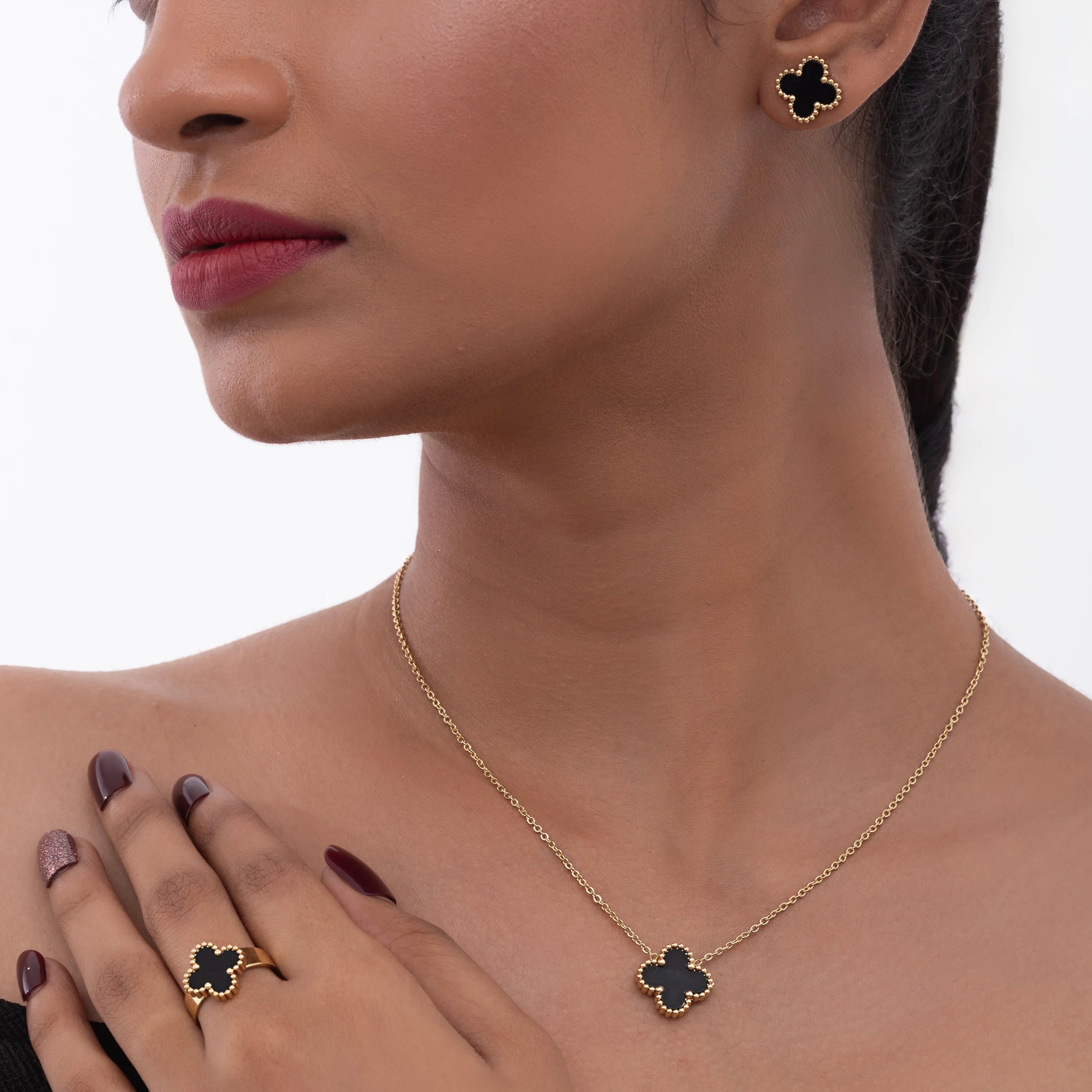 Black Clover Trio Jewelry Set