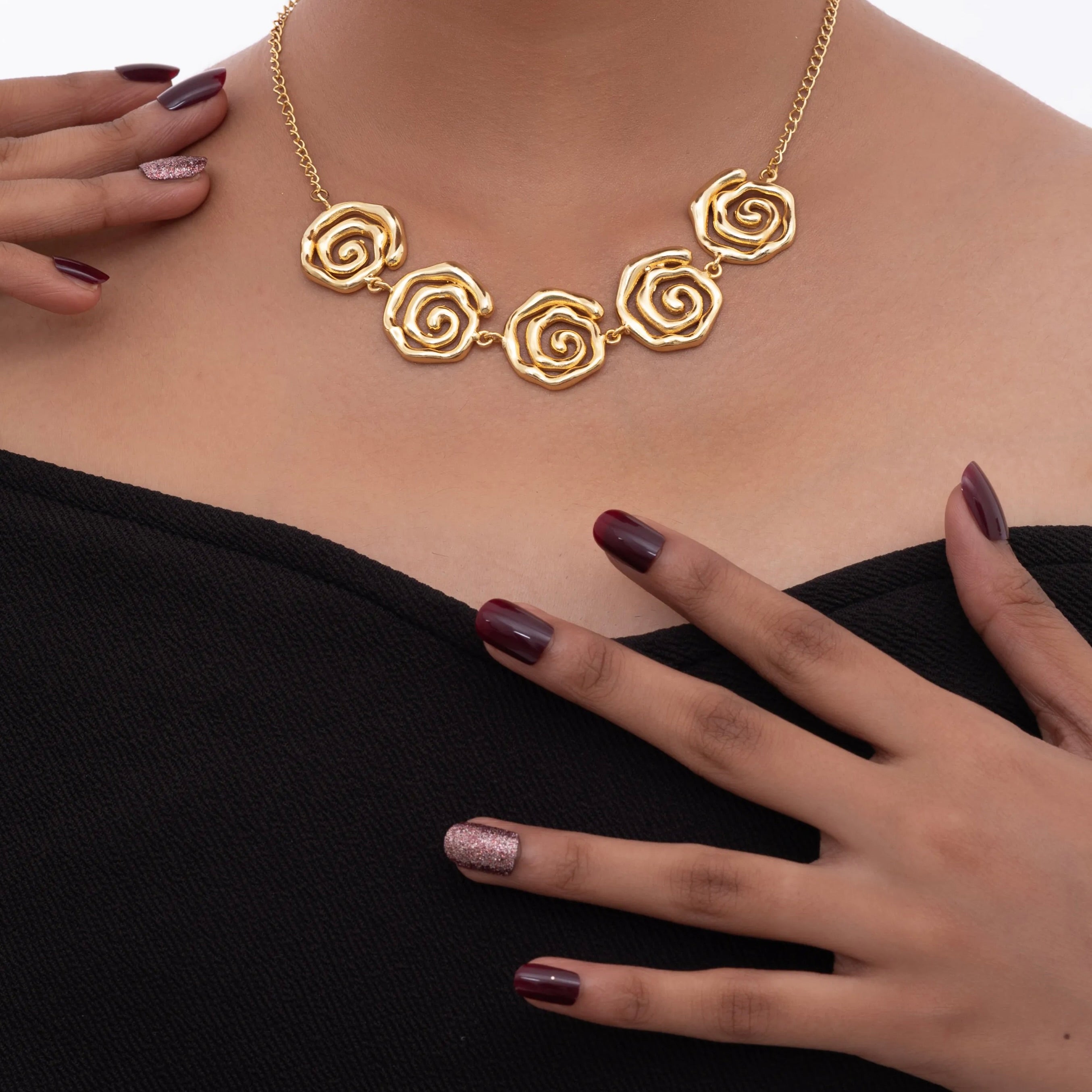 Sculpted Spiral Necklace
