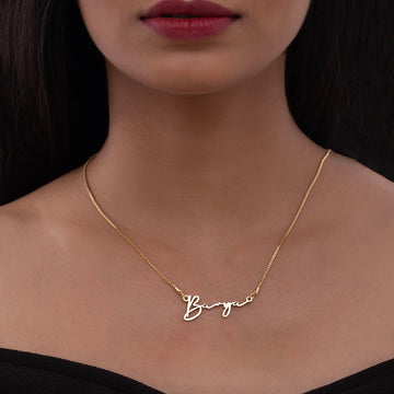 Personalized Signature Single Name Necklace