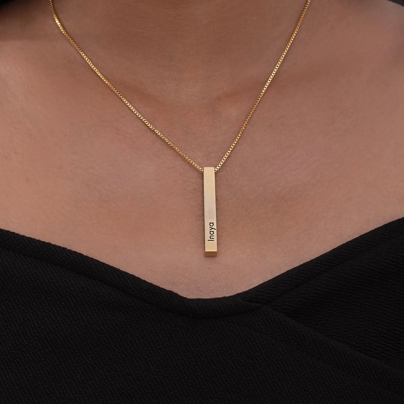 Personalized Memory Bar Necklace