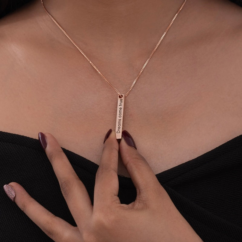 Personalized Memory Bar Necklace