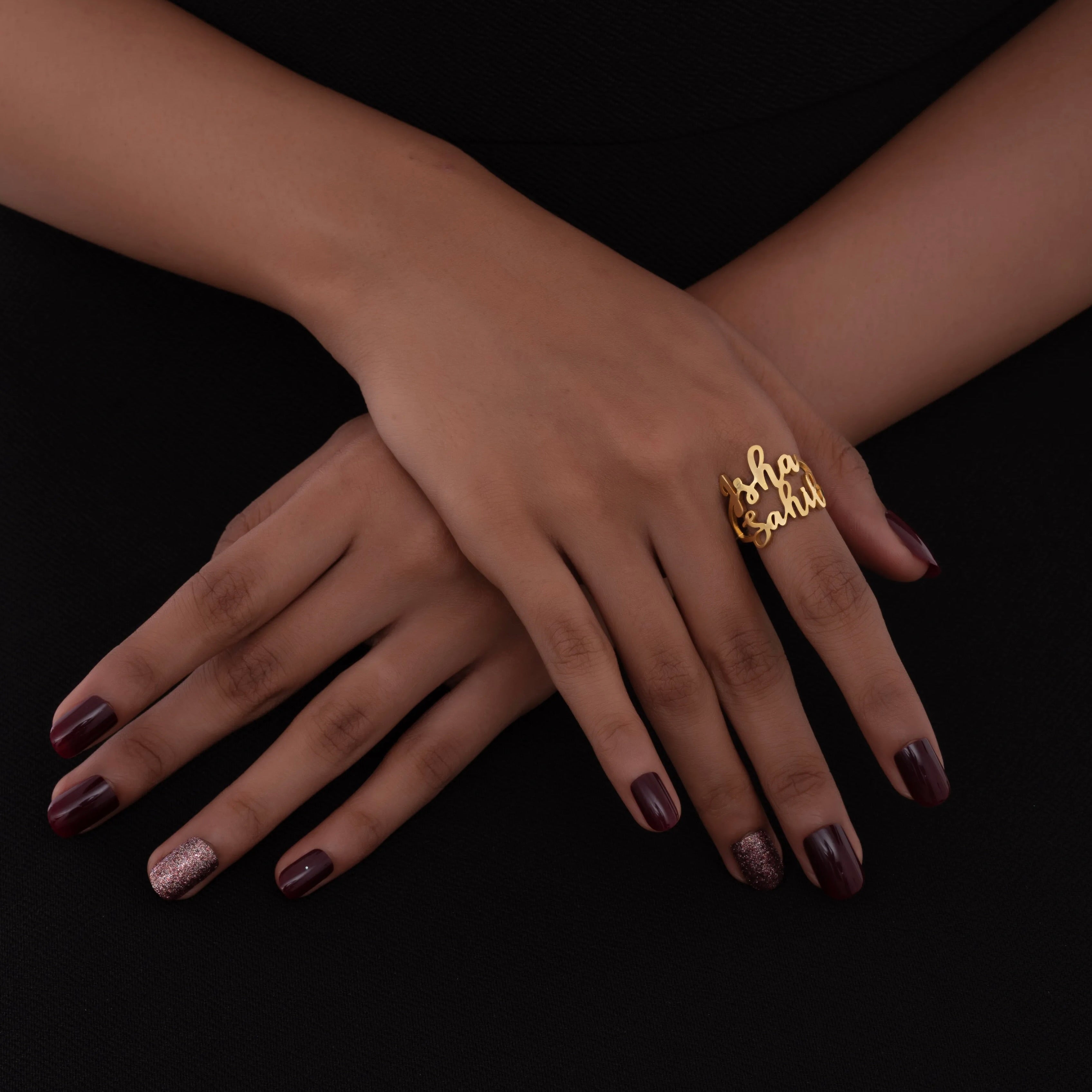 Personalized Couple Name Ring