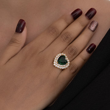 Emerald Love Ring