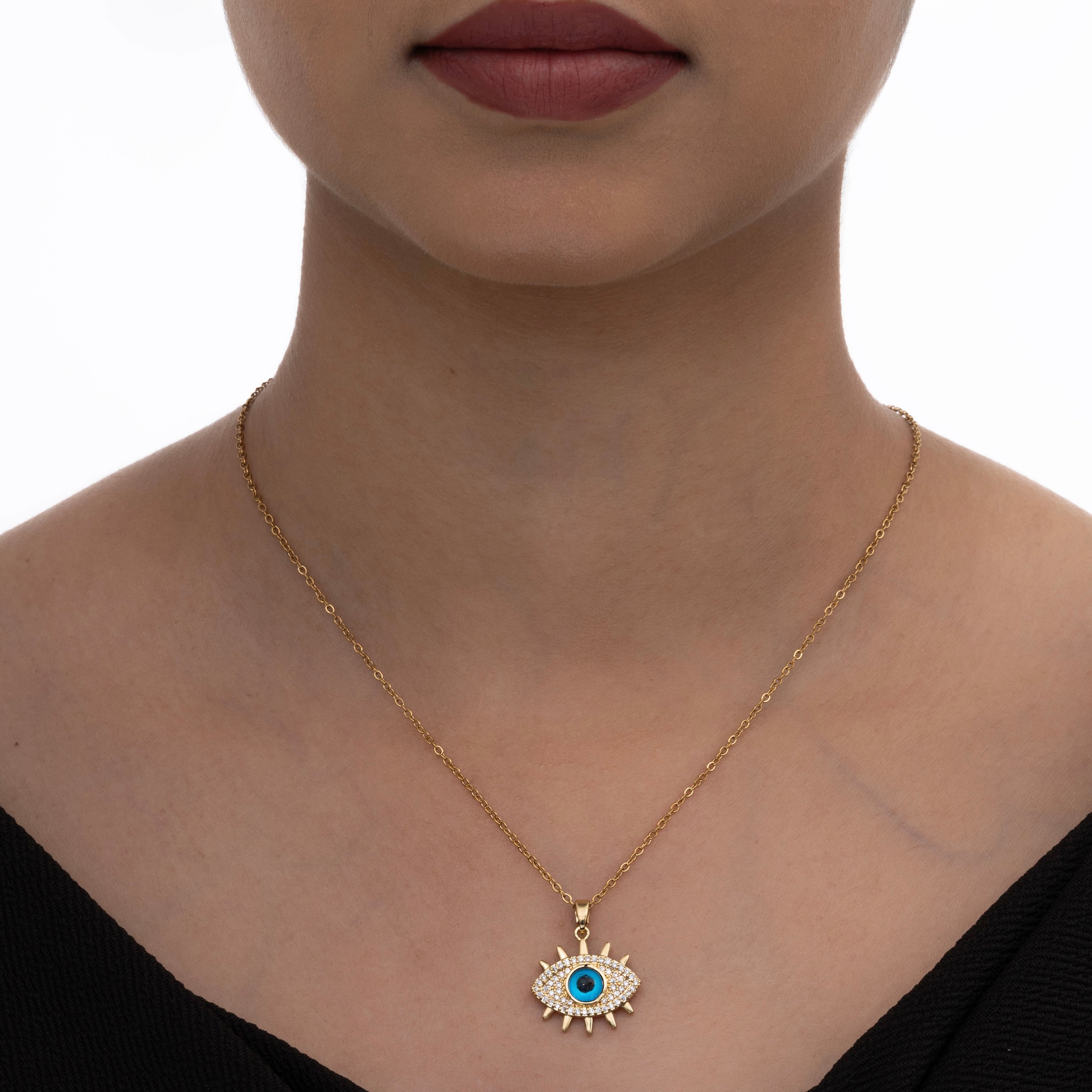 Sparkling Evil Eye Necklace