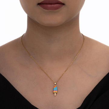 Trendy Ice Cream Charm Necklace