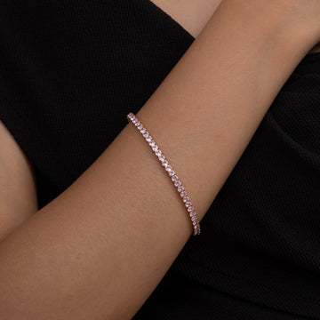 Pink Aura Crystal Bracelet