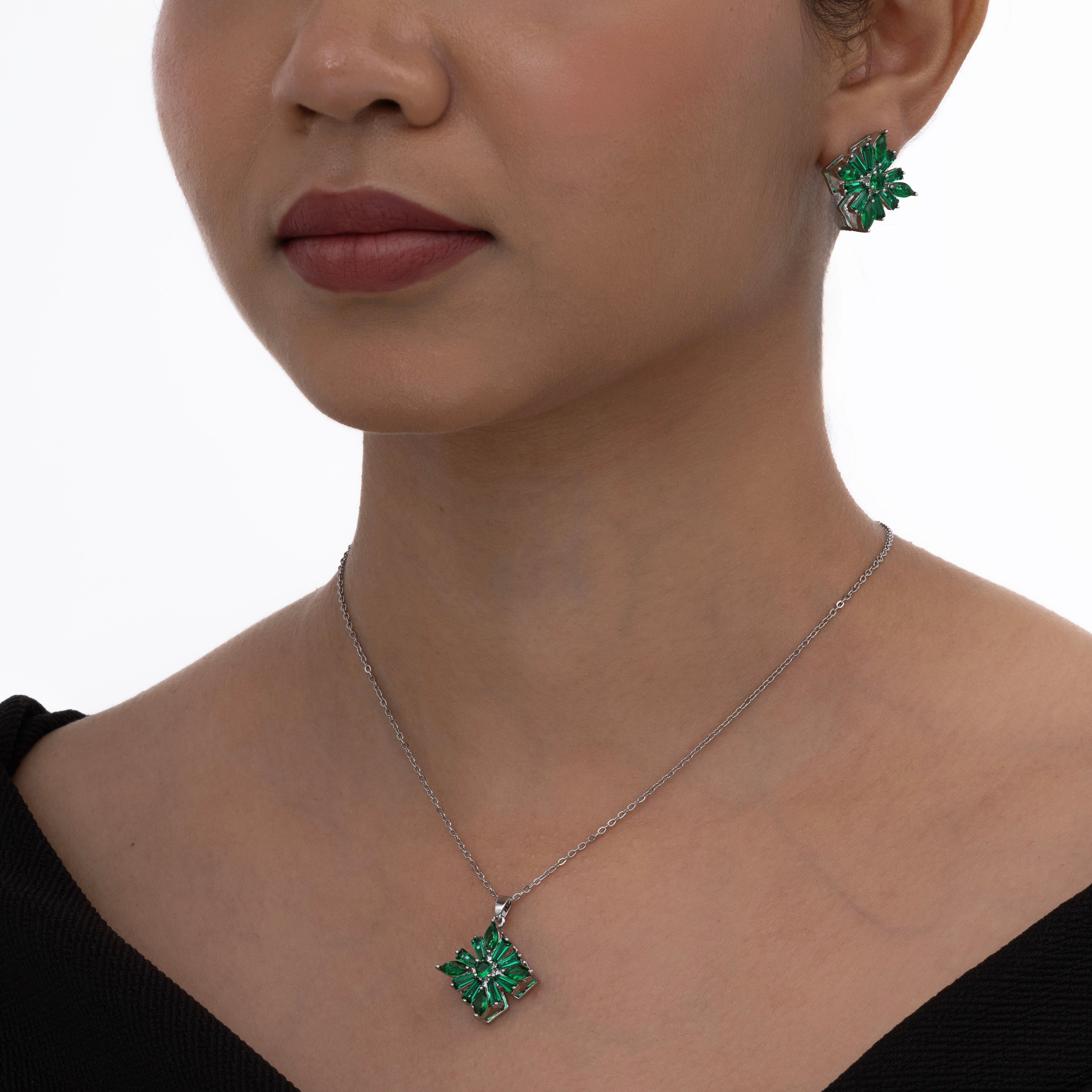 Emerald Blossom Set